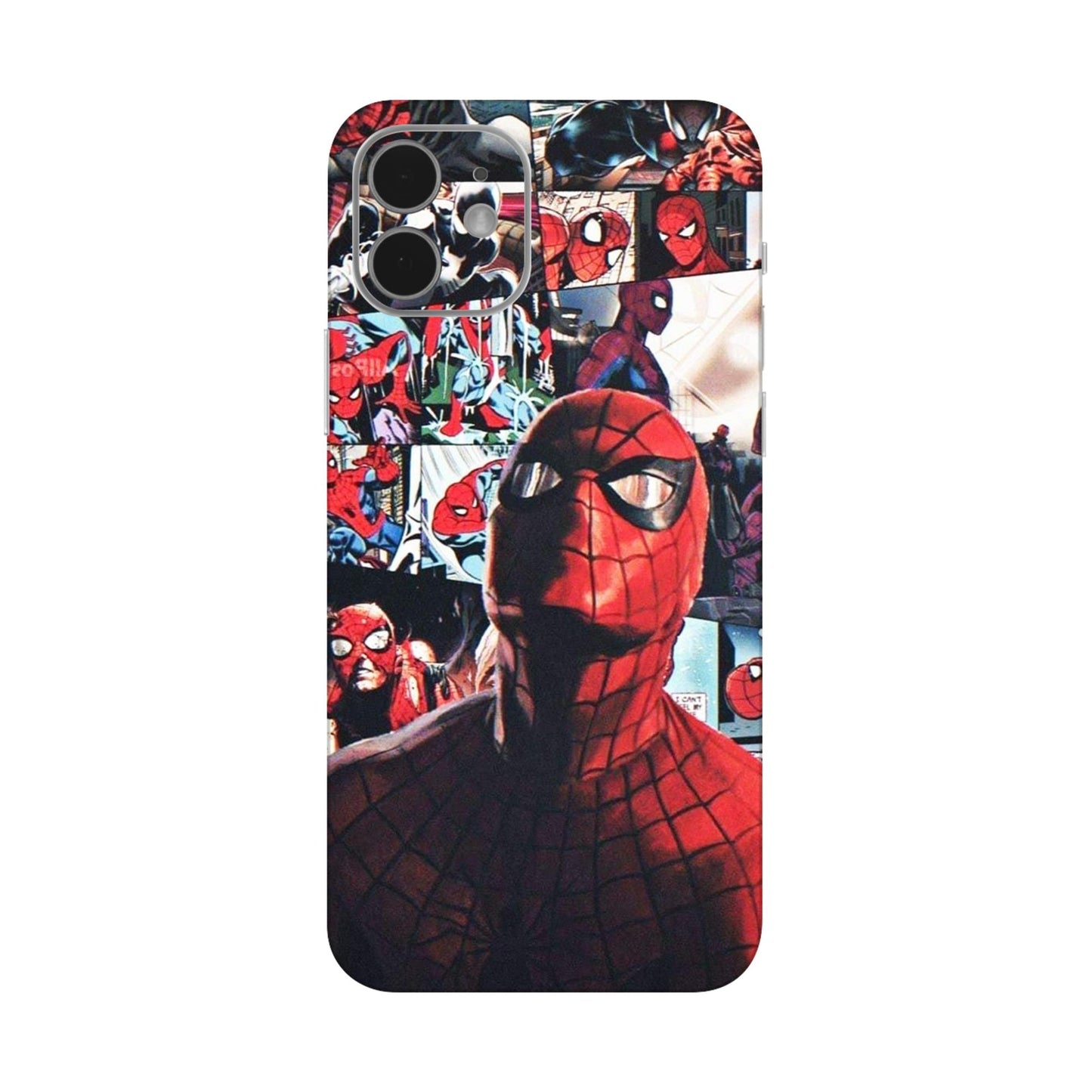 Vintage Spider Man Collage Mobile Skin For iPhone 12 Mini