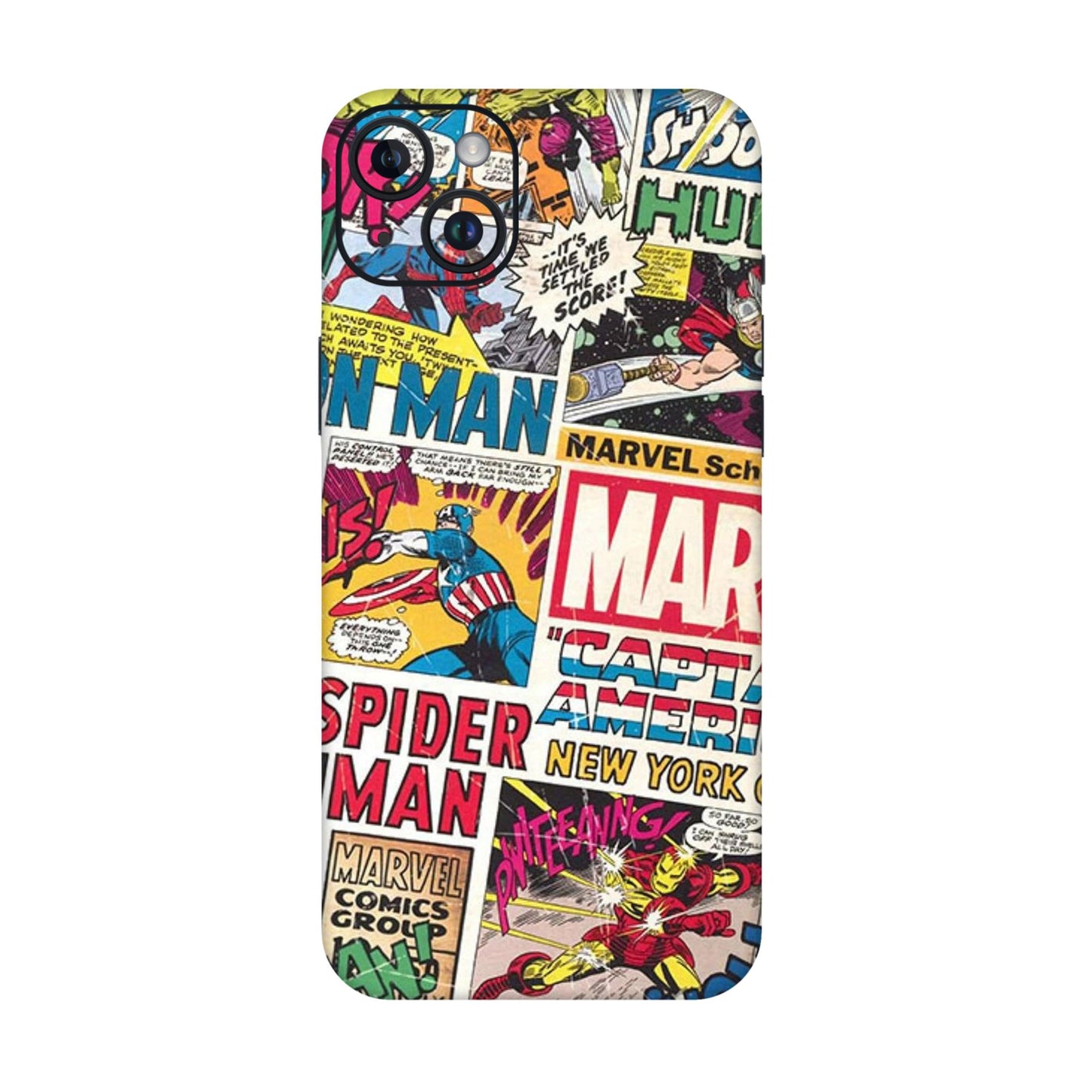 Vintage Marvel Comic Bomb Mobile Skin For iPhone 14 Plus