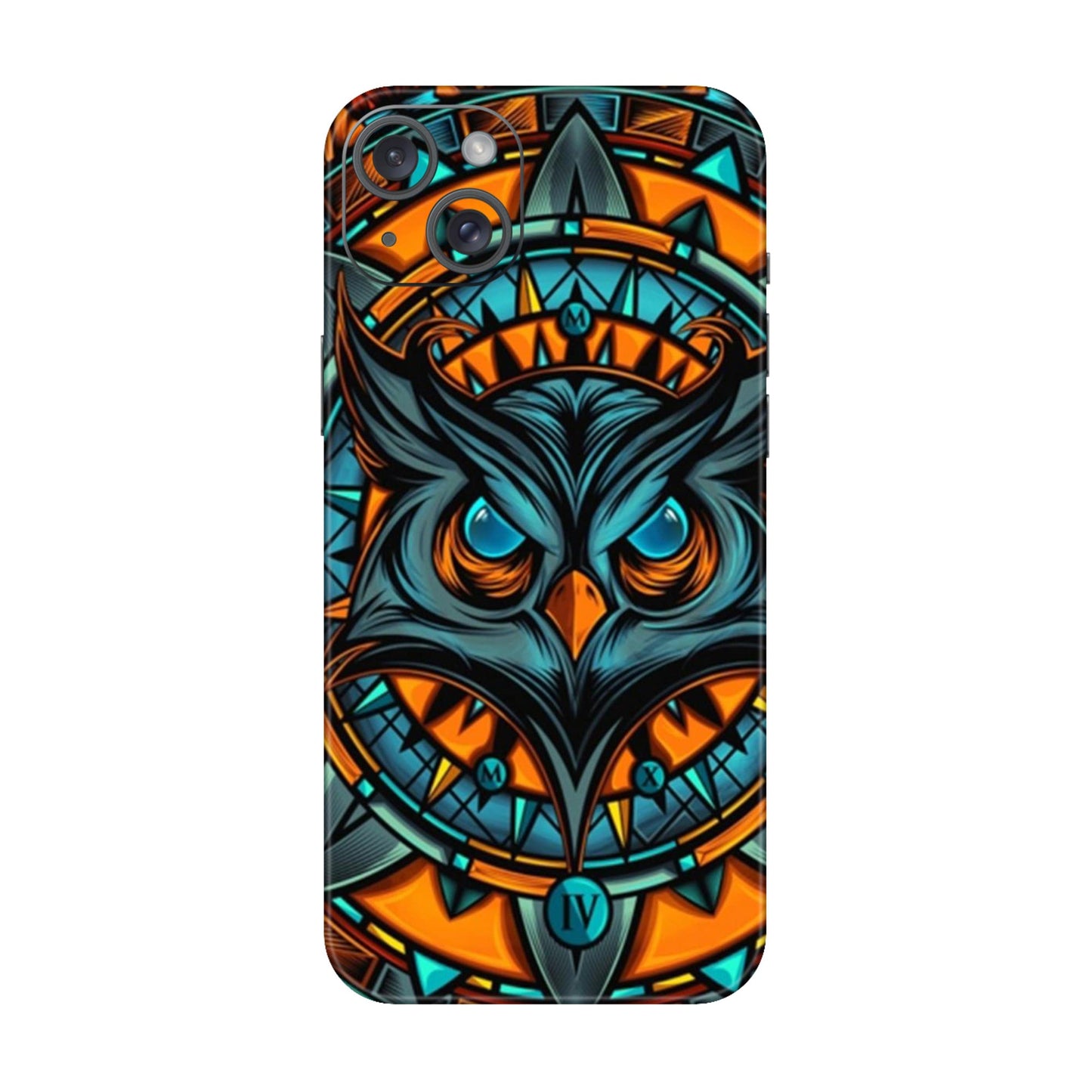 Spirit Owl Mandala Mobile Skin For iPhone 15 Plus