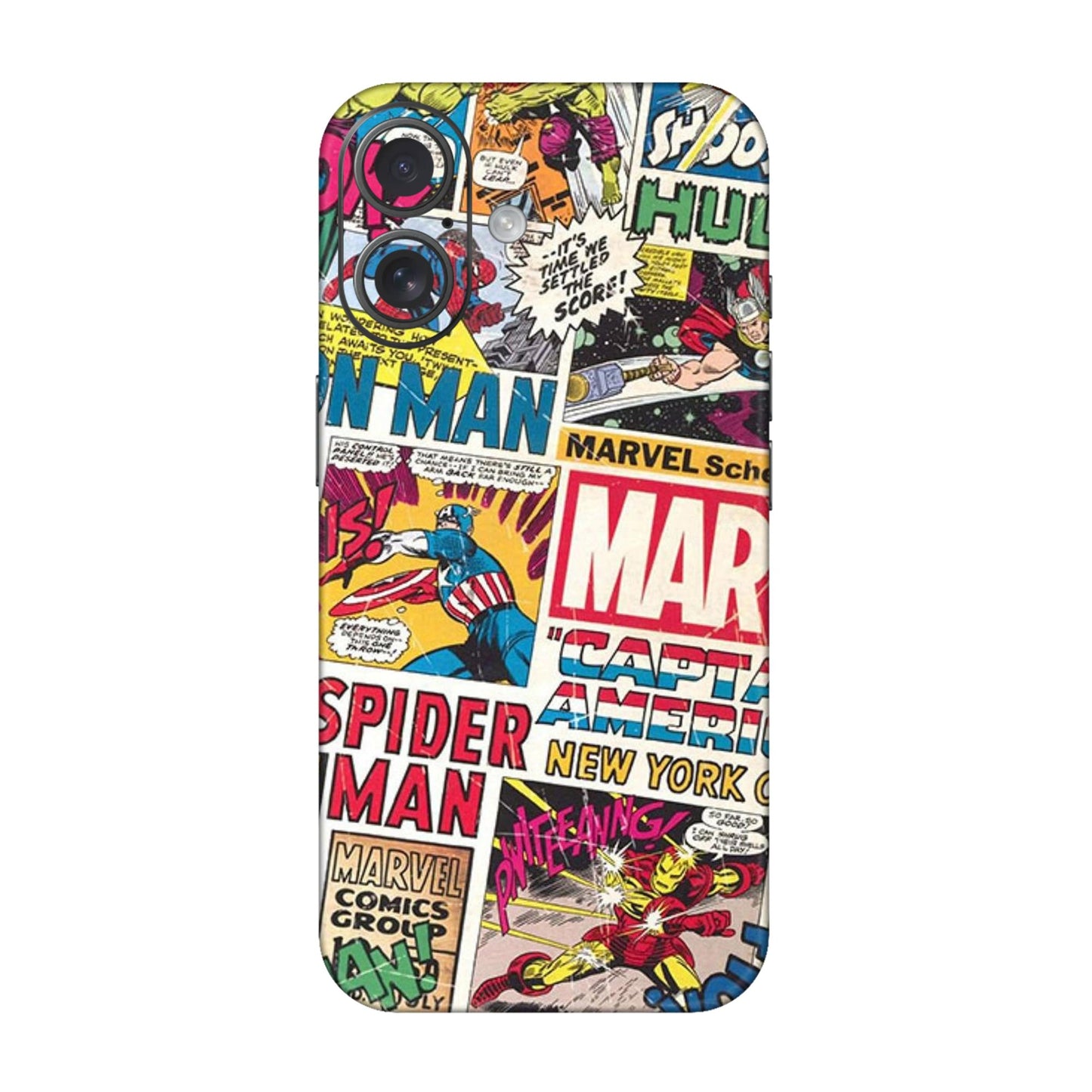 Vintage Marvel Comic Bomb Mobile Skin For iPhone 16 Plus