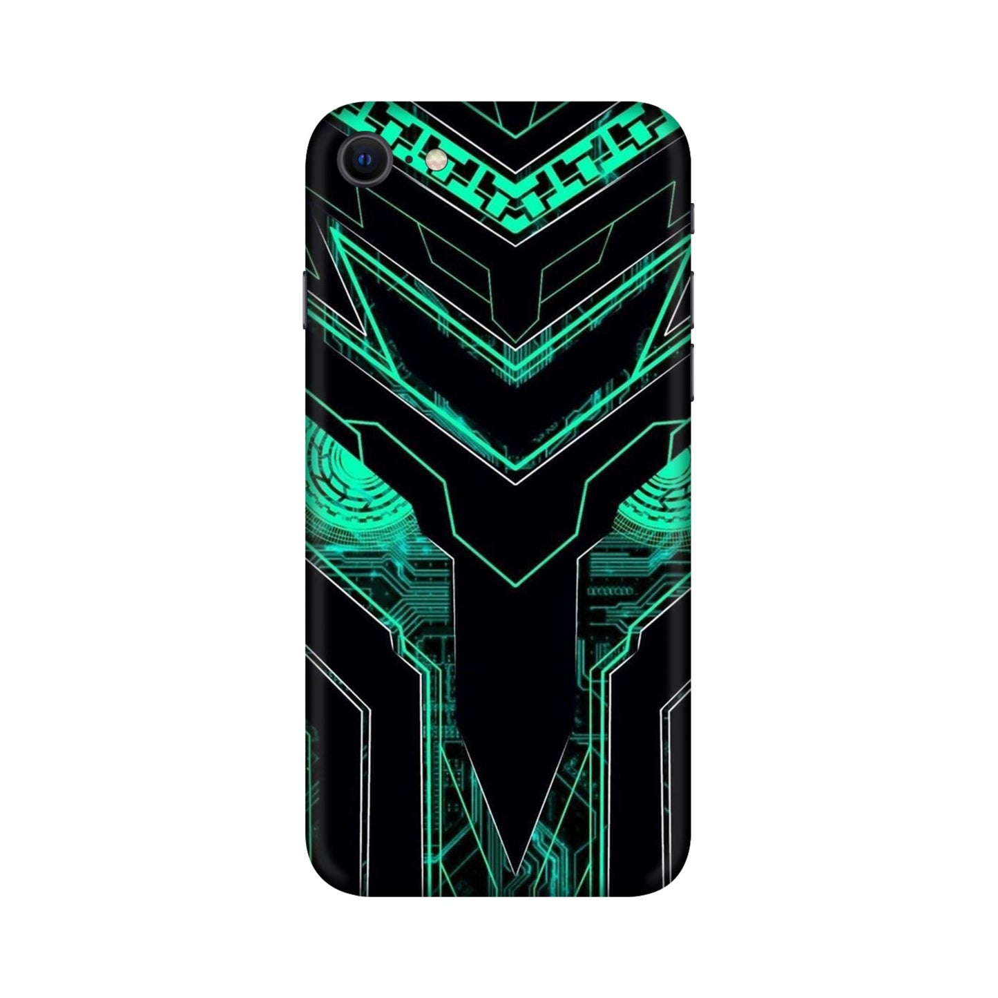 Neon Circuit Predator Mobile Skin For iPhone SE