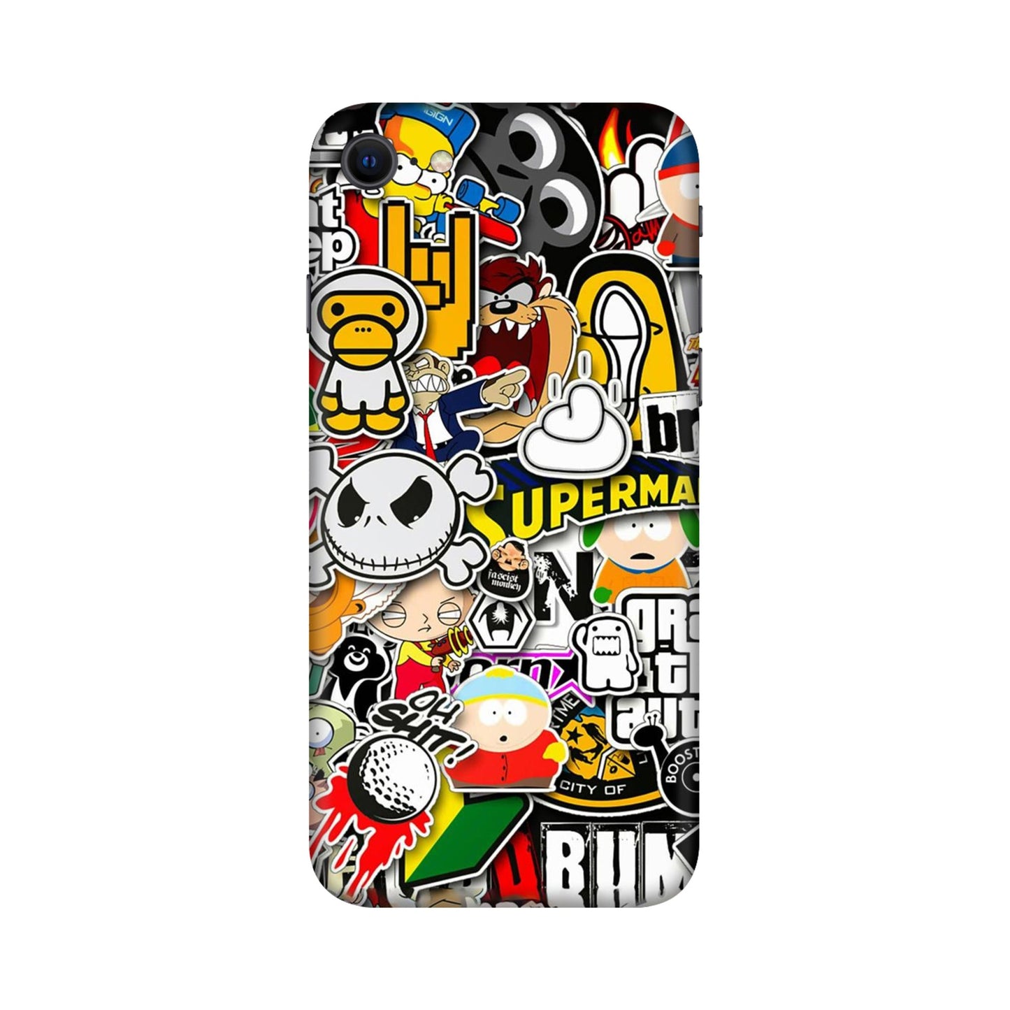 Sukuna Tongue Out Energy Mobile Skin For iPhone SE