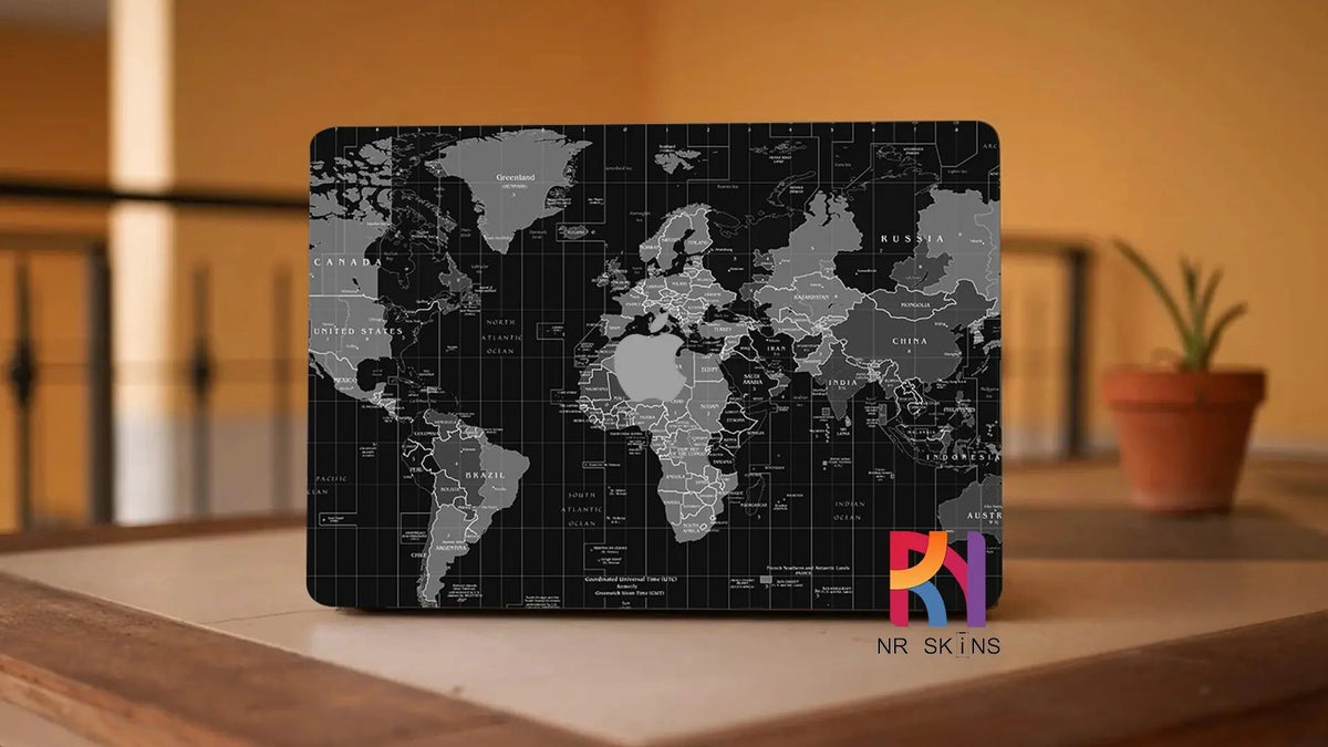 World Map Laptop 6D Skin - SkinUp