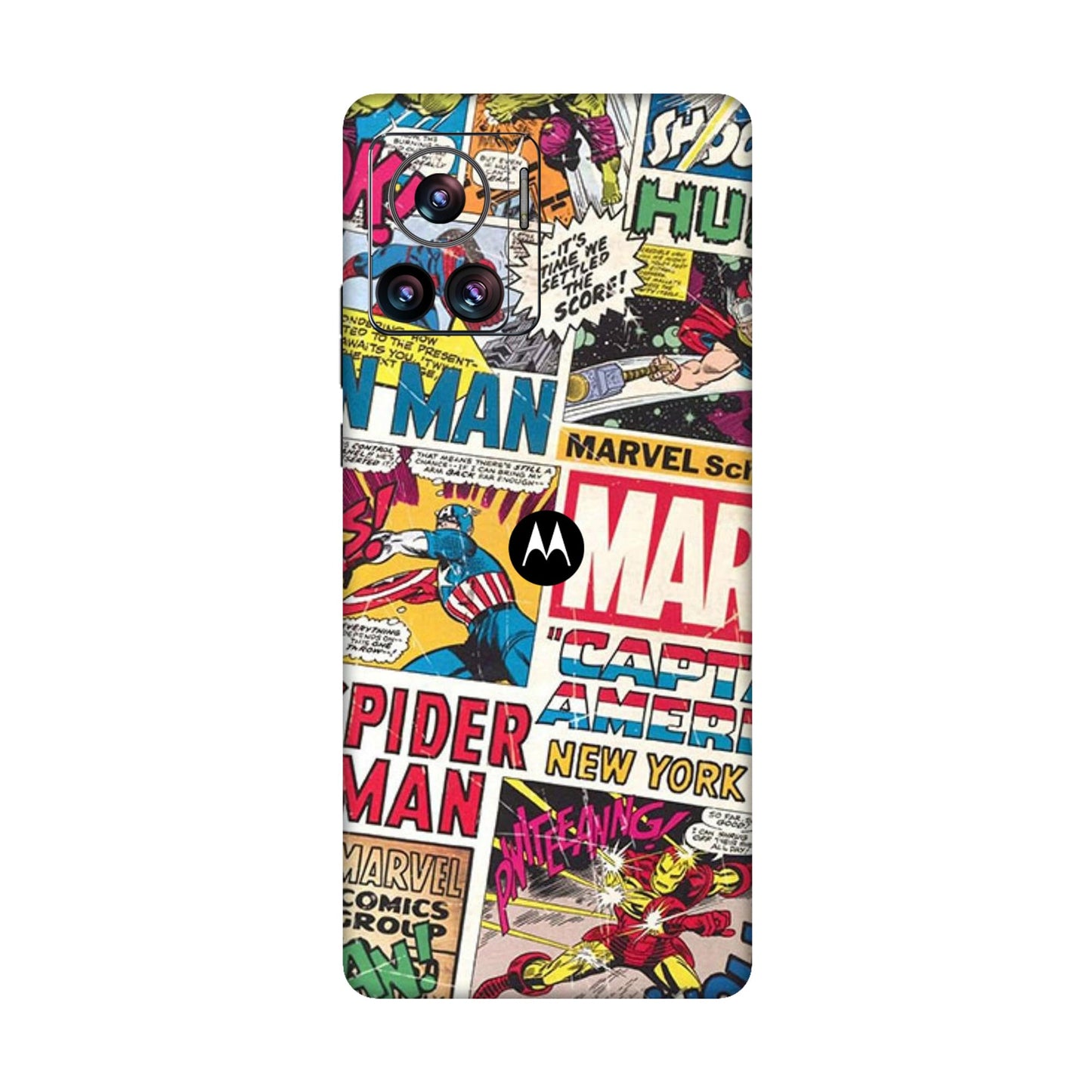Vintage Marvel Comic Bomb Mobile Skin For Motorola Edge 30 Ultra