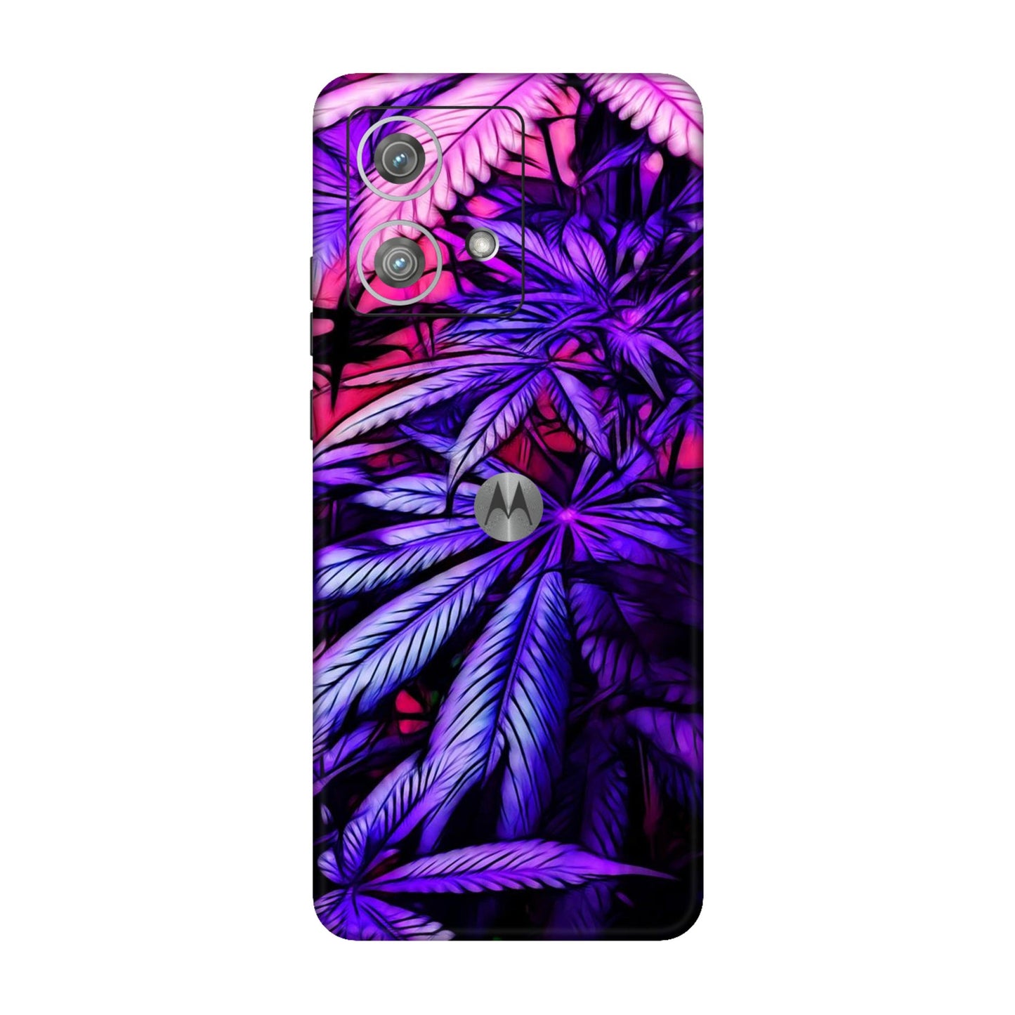 Neon Purple Herb Mobile Skin For Motorola Edge 40 Neo