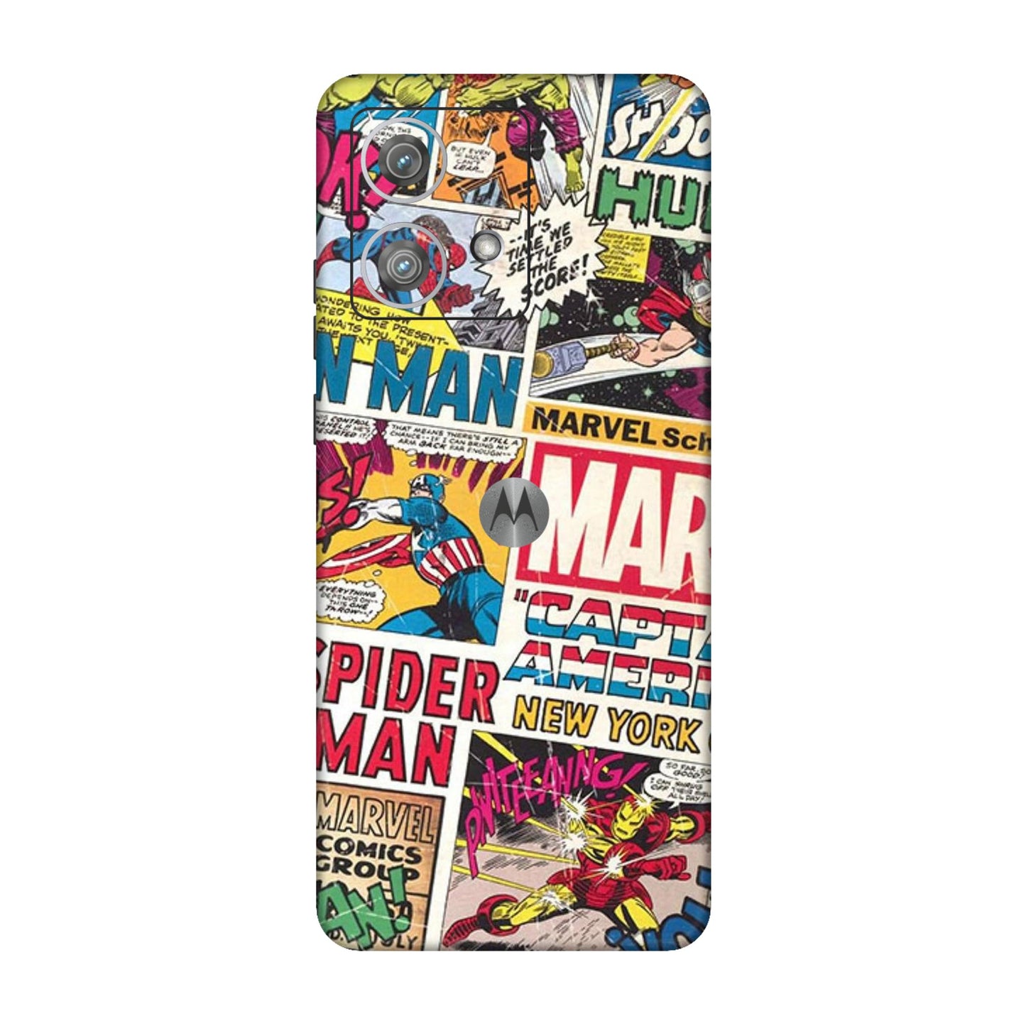 Vintage Marvel Comic Bomb Mobile Skin For Motorola Edge 40 Neo