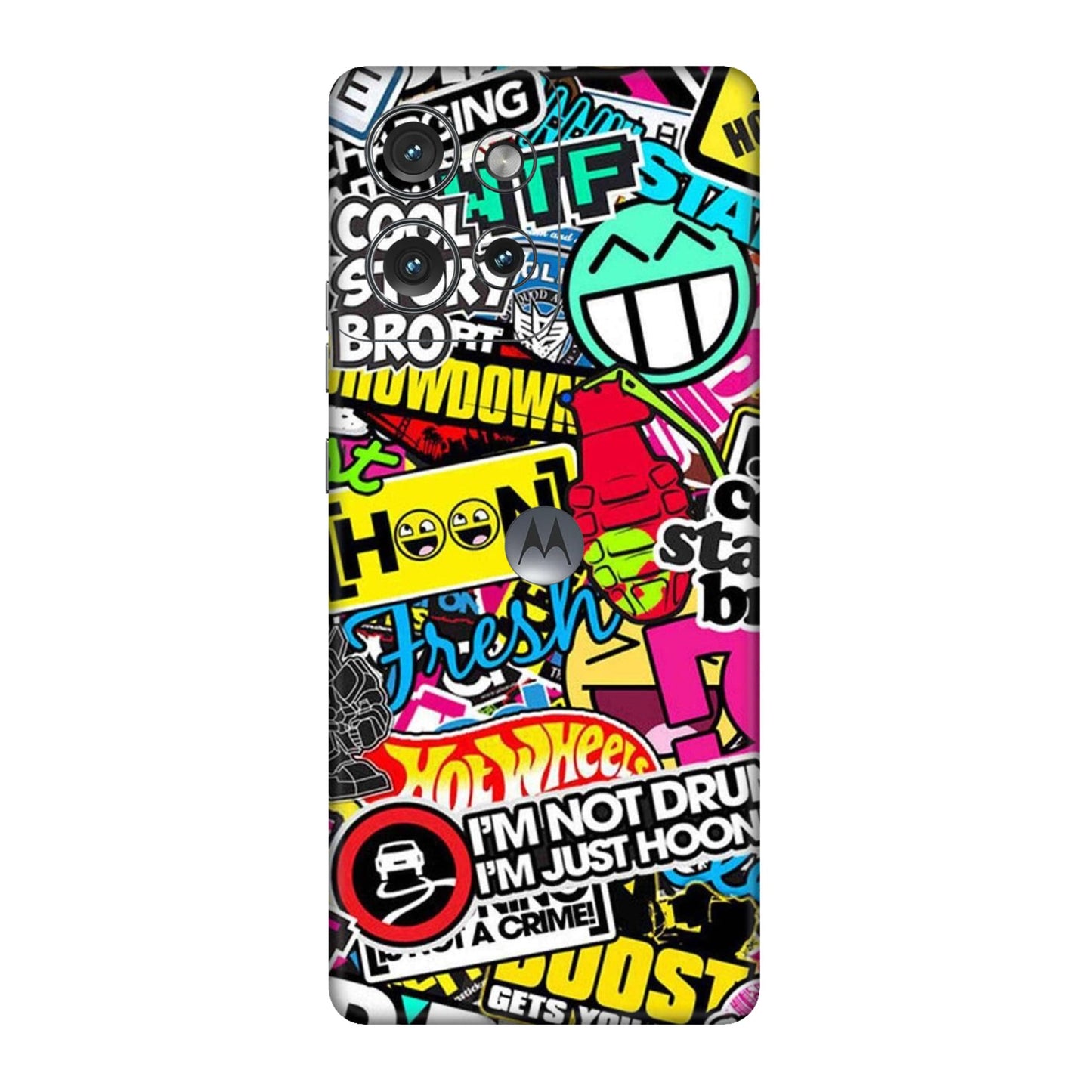 Hoonigan Sticker Bomb Mobile Skin For Motorola Edge 50