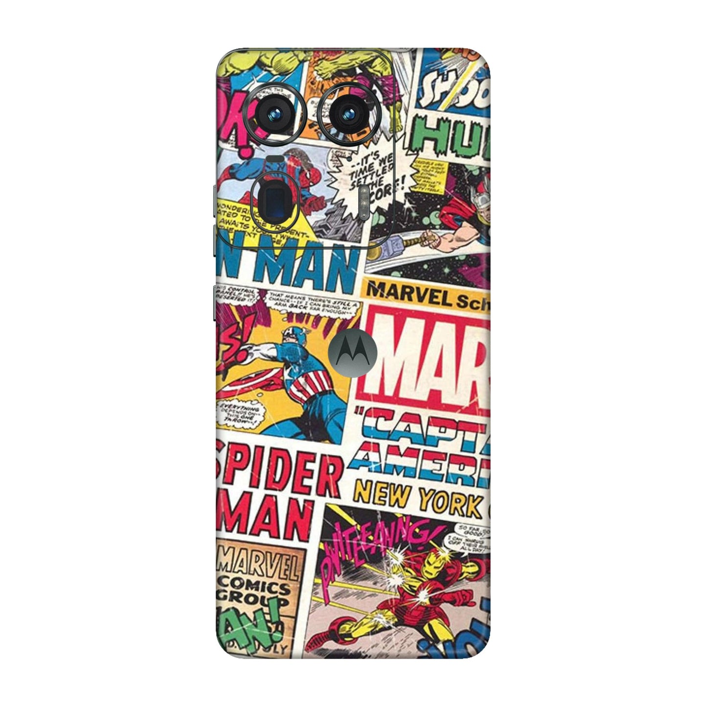 Vintage Marvel Comic Bomb Mobile Skin For Motorola Edge 50 Ultra