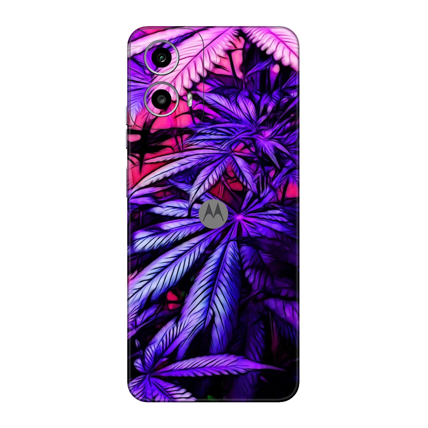 Neon Purple Herb Mobile Skin For Motorola G34