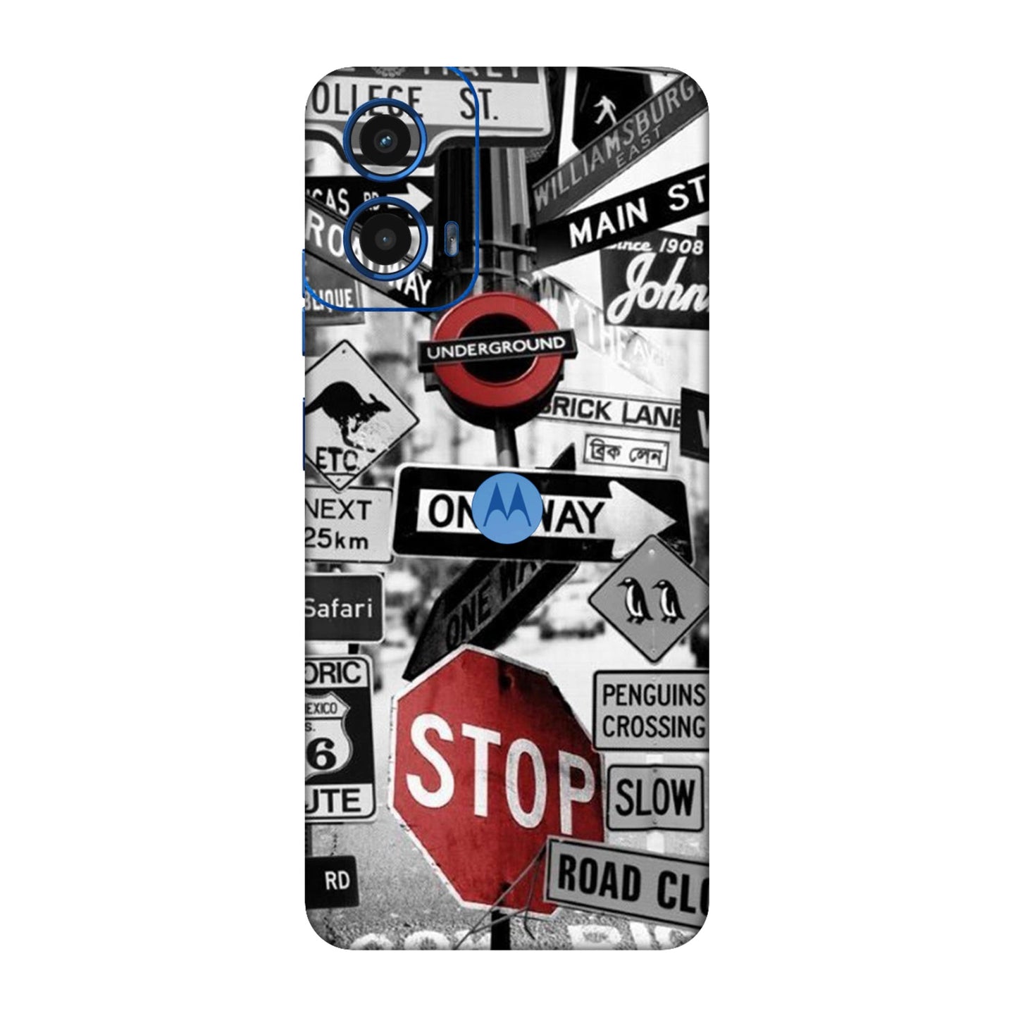 Global Urban Sign Bomb Mobile Skin For Motorola G45
