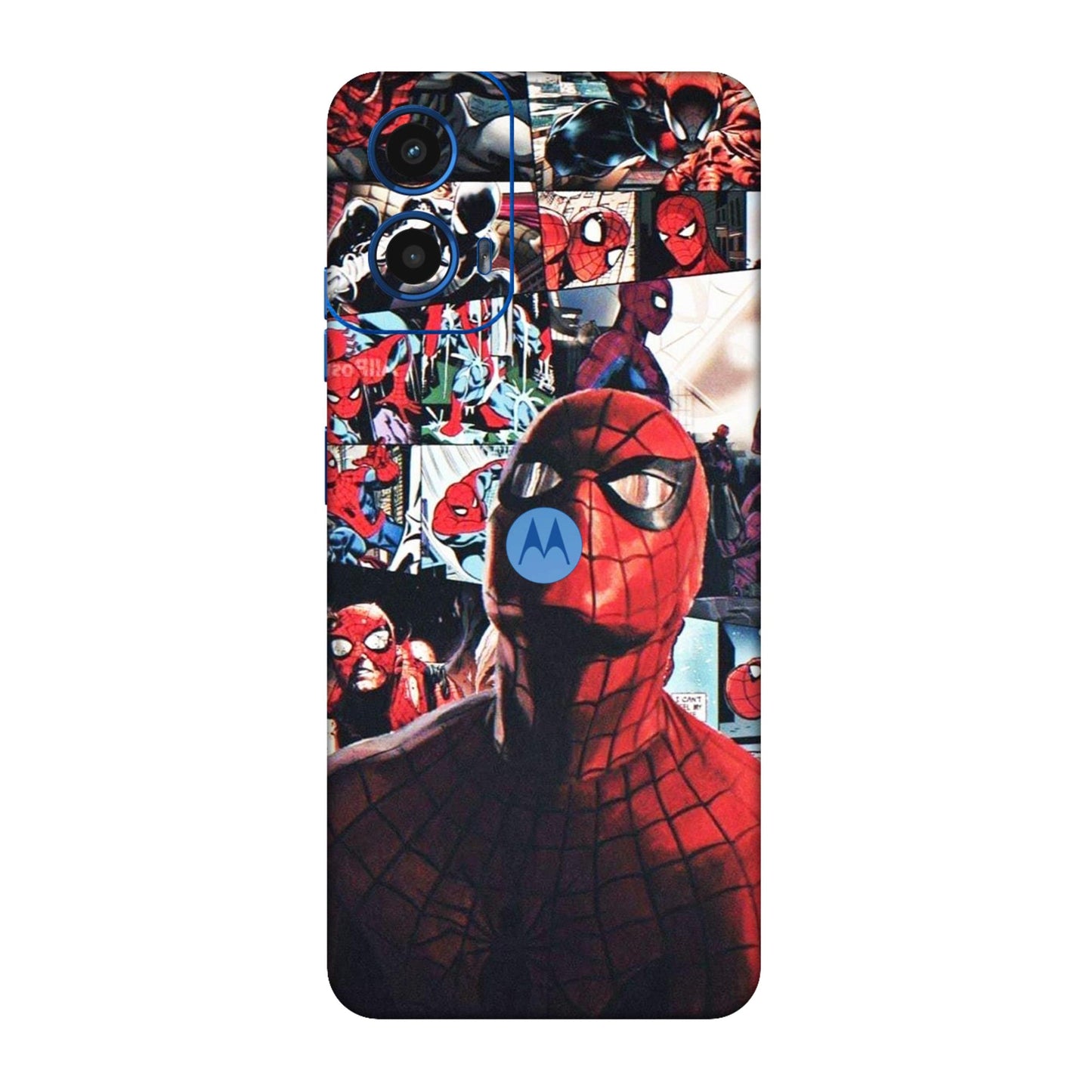 Vintage Spider Man Collage Mobile Skin For Motorola G45