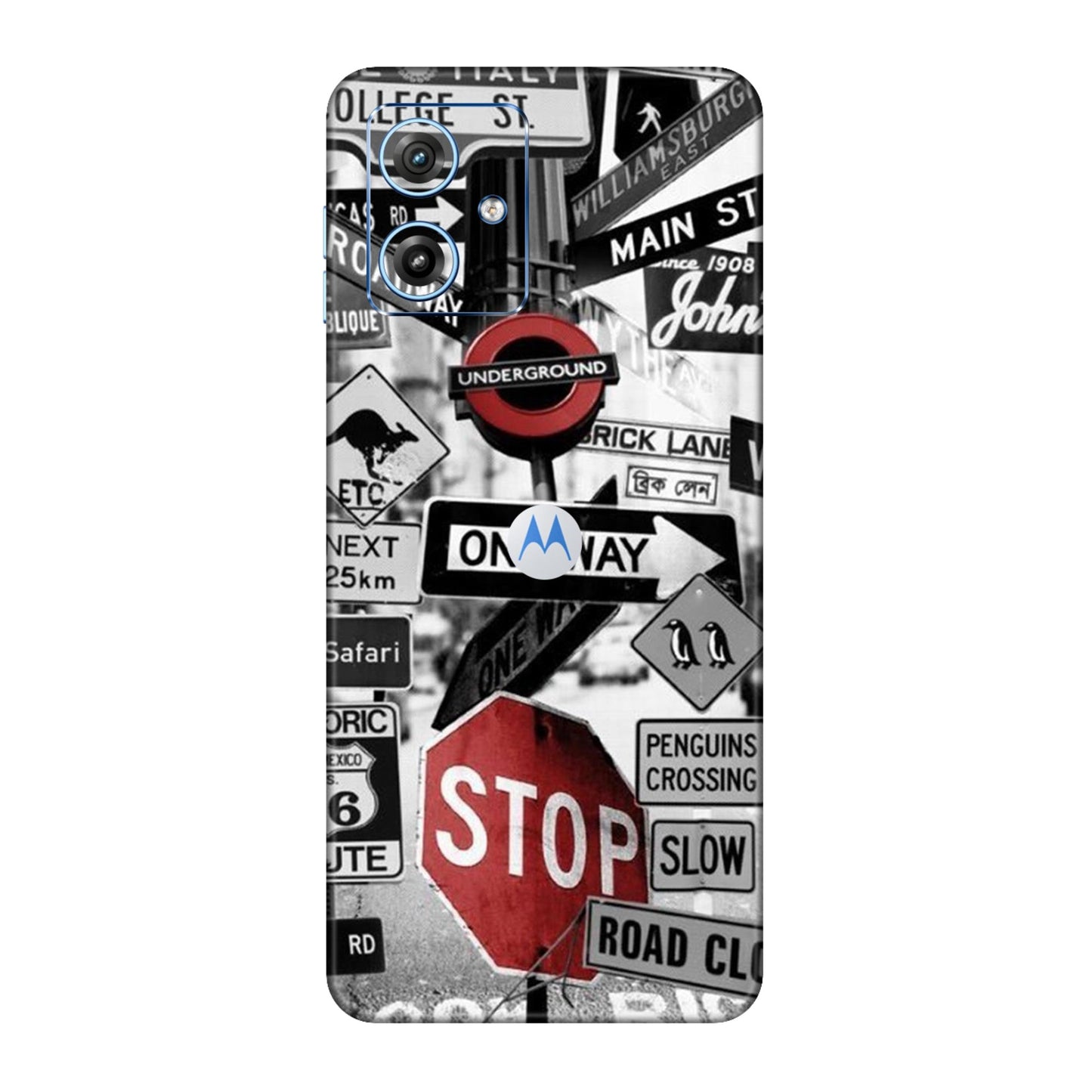 Global Urban Sign Bomb Mobile Skin For Motorola G64