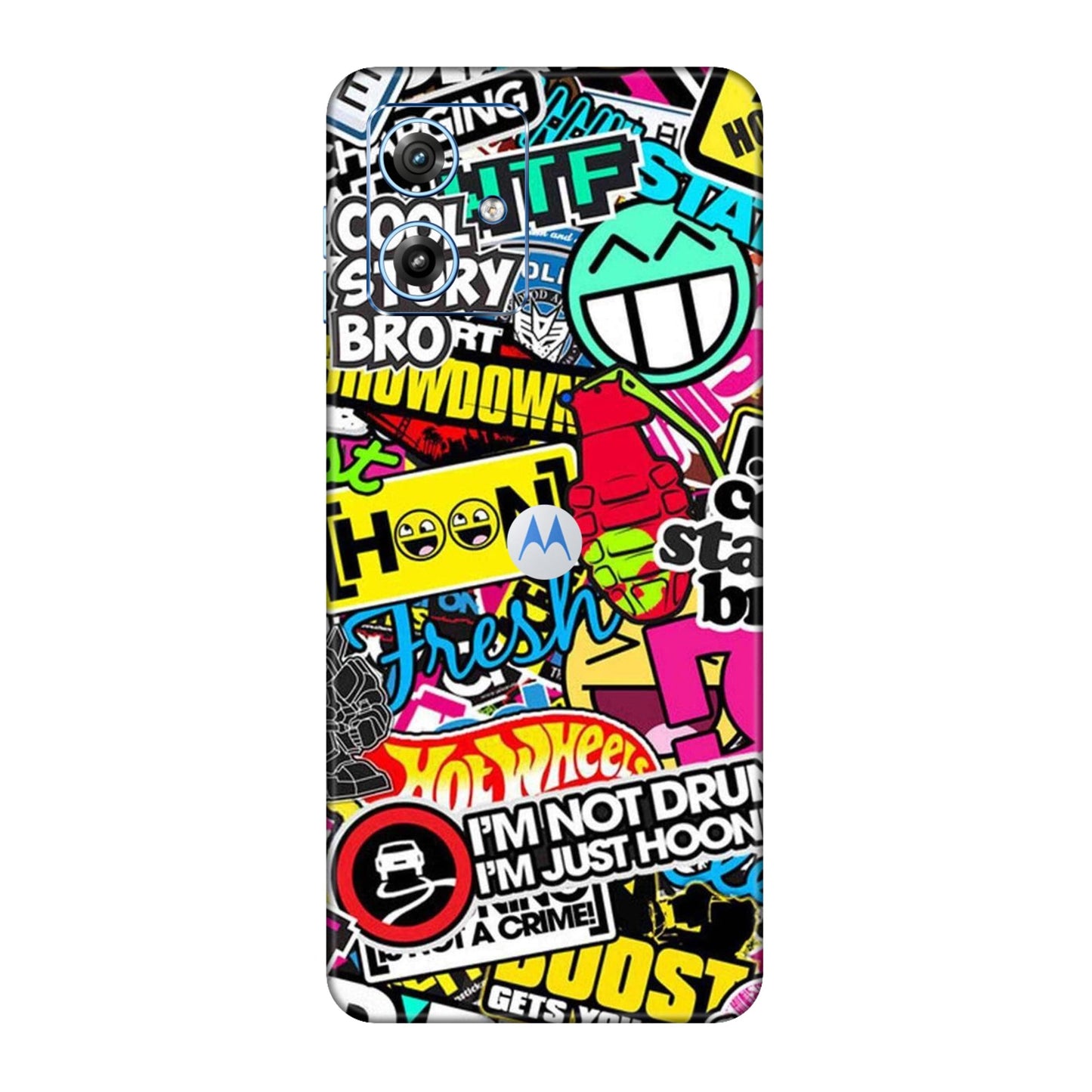 Hoonigan Sticker Bomb Mobile Skin For Motorola G64