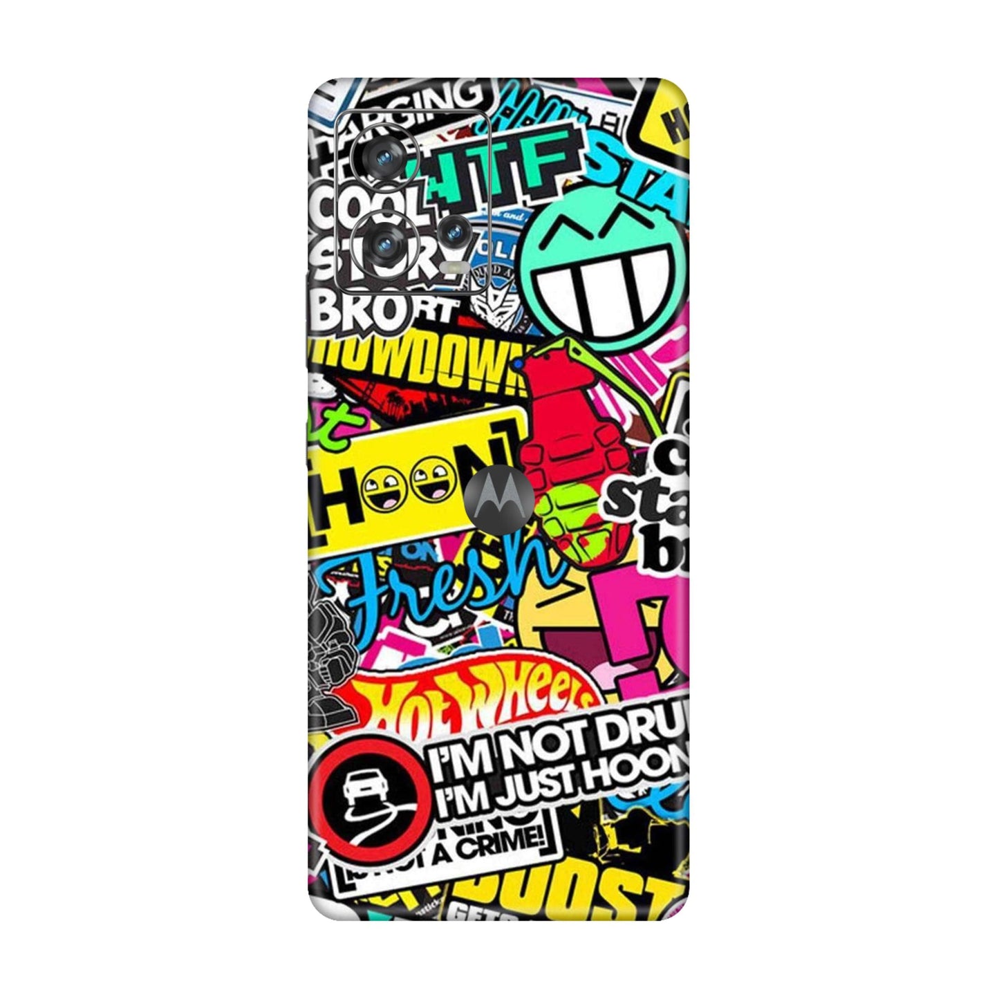 Hoonigan Sticker Bomb Mobile Skin For Motorola Edge 30 Fusion
