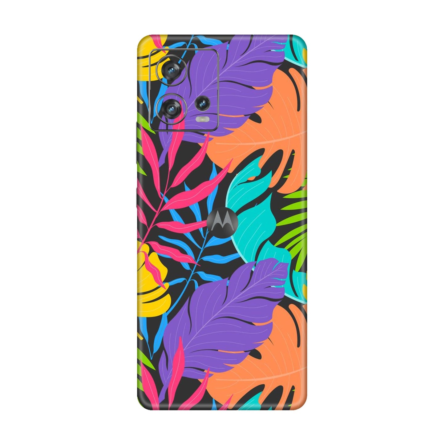 Neon Jungle Leaves Mobile Skin For Motorola Edge 30 Fusion