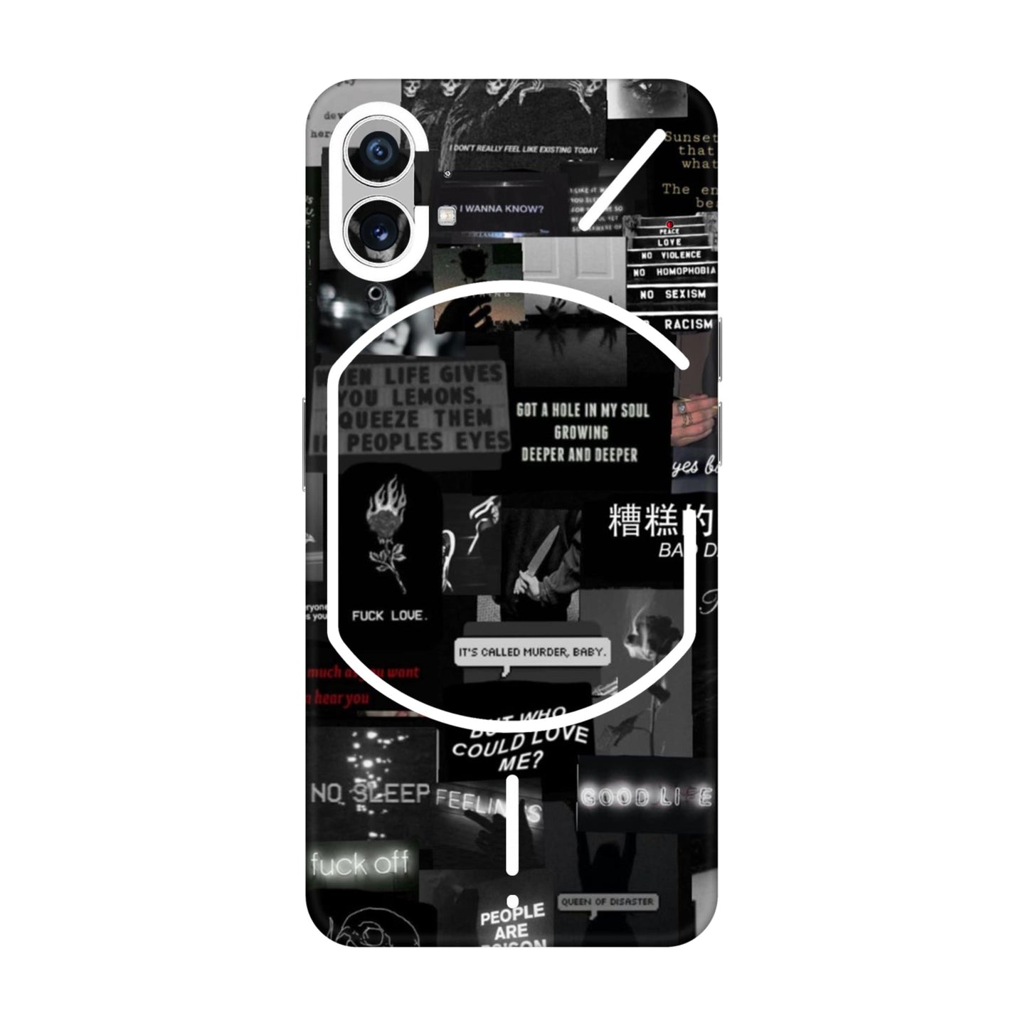 Bad Day Dark Collage Mobile Skin For Nothing Phone 1