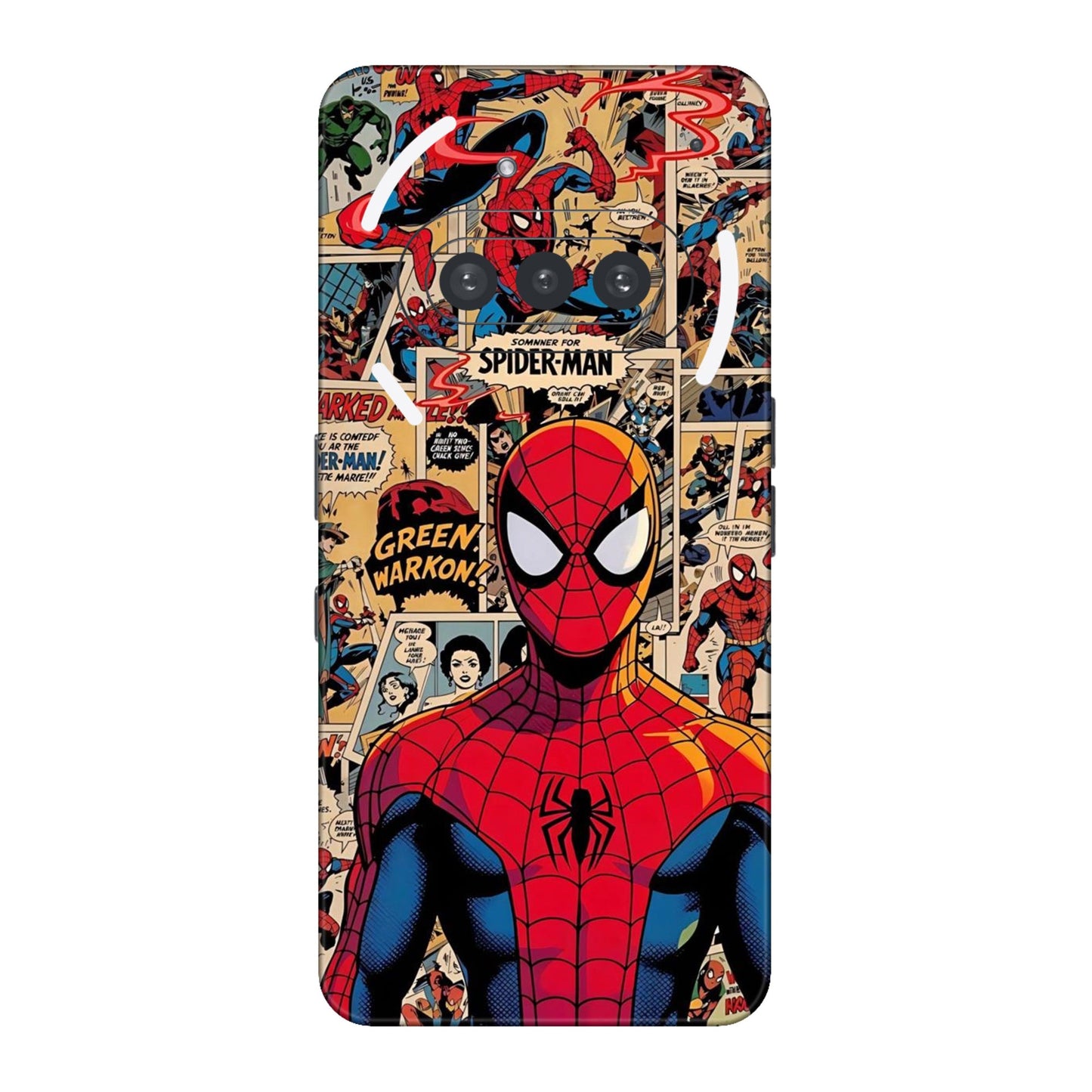 Vintage Comic Panel Spider Man Mobile Skin For Nothing Phone 3a