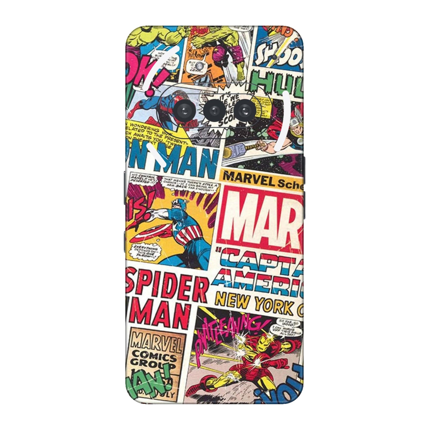 Vintage Marvel Comic Bomb Mobile Skin For Nothing Phone 3a