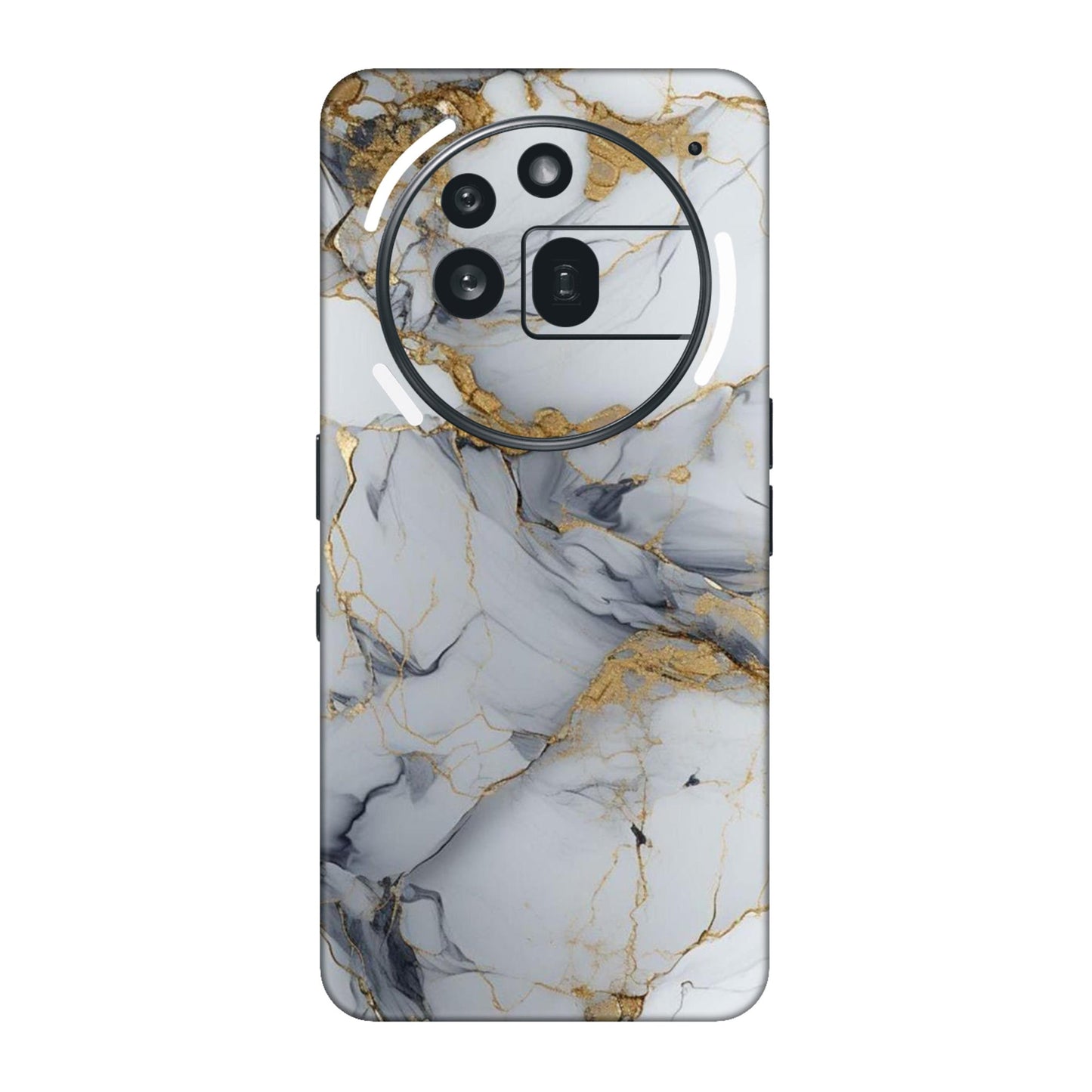 White Gold Luxury Marble Mobile Skin For Nothing Phone 3a Pro