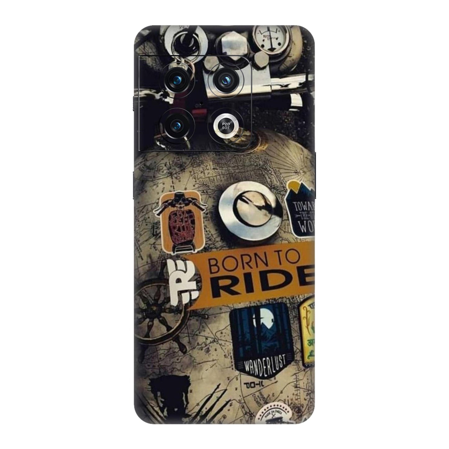 Born to Ride World Map Mobile Skin For OnePlus 10 Pro