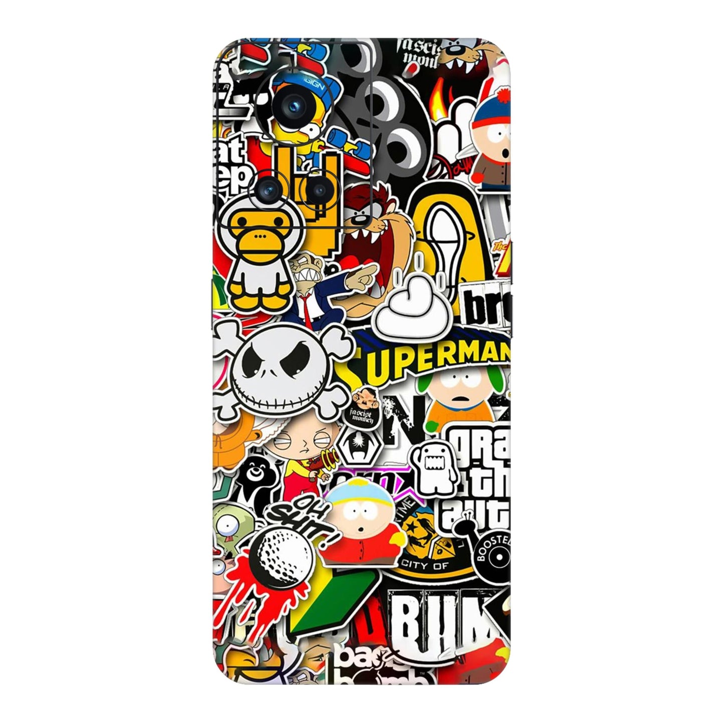 Sukuna Tongue Out Energy Mobile Skin For OnePlus 10R