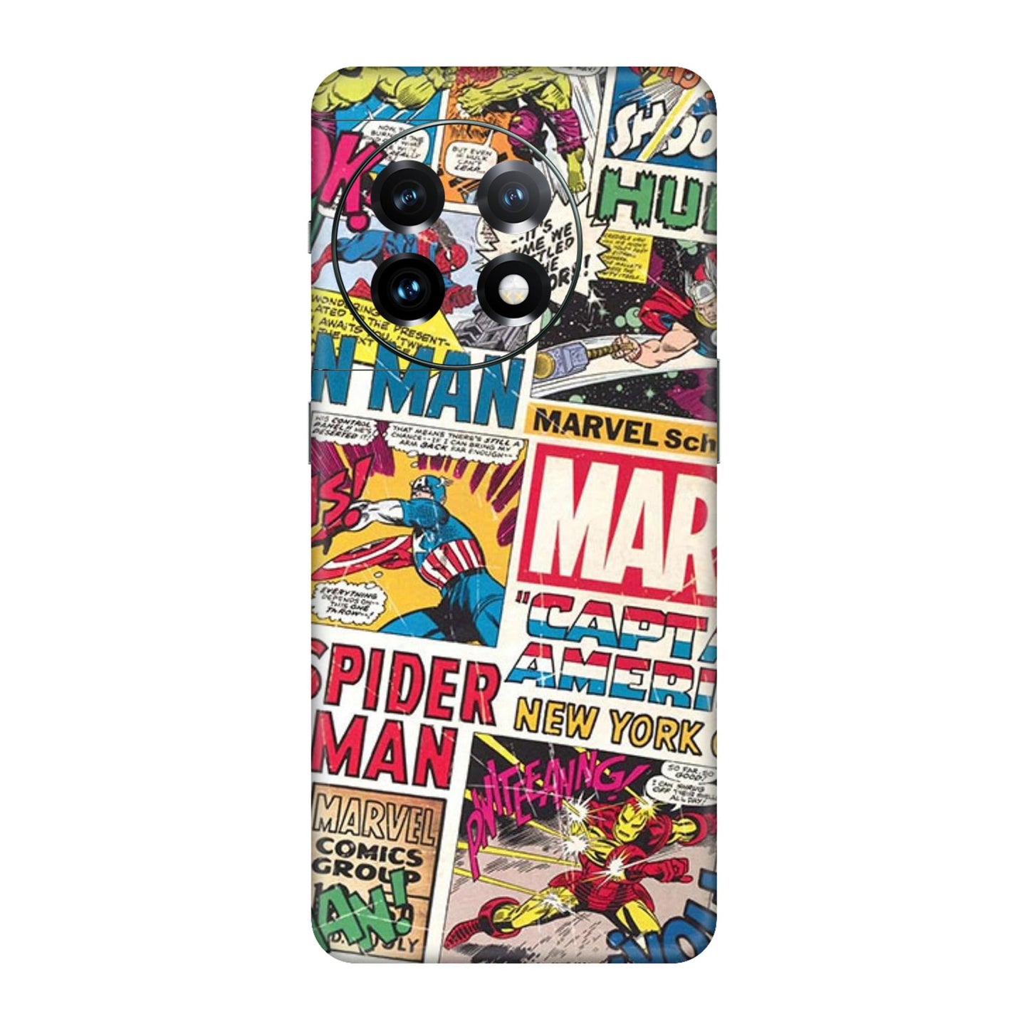 Vintage Marvel Comic Bomb Mobile Skin For OnePlus 11