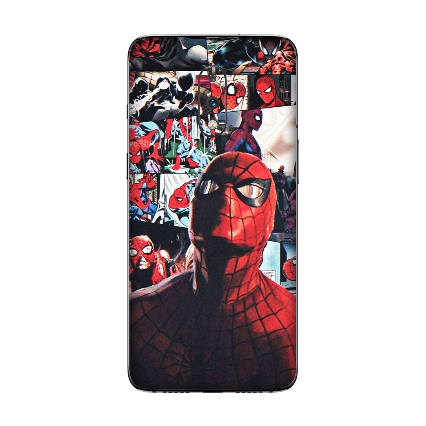 Vintage Spider Man Collage Mobile Skin For OnePlus 7