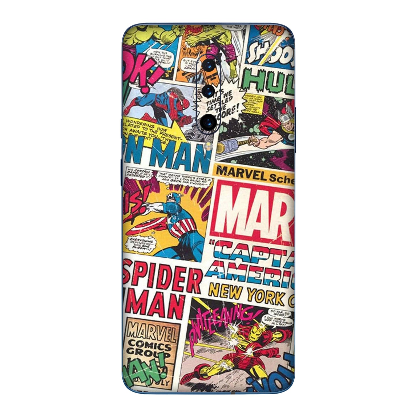 Vintage Marvel Comic Bomb Mobile Skin For OnePlus 7 Pro