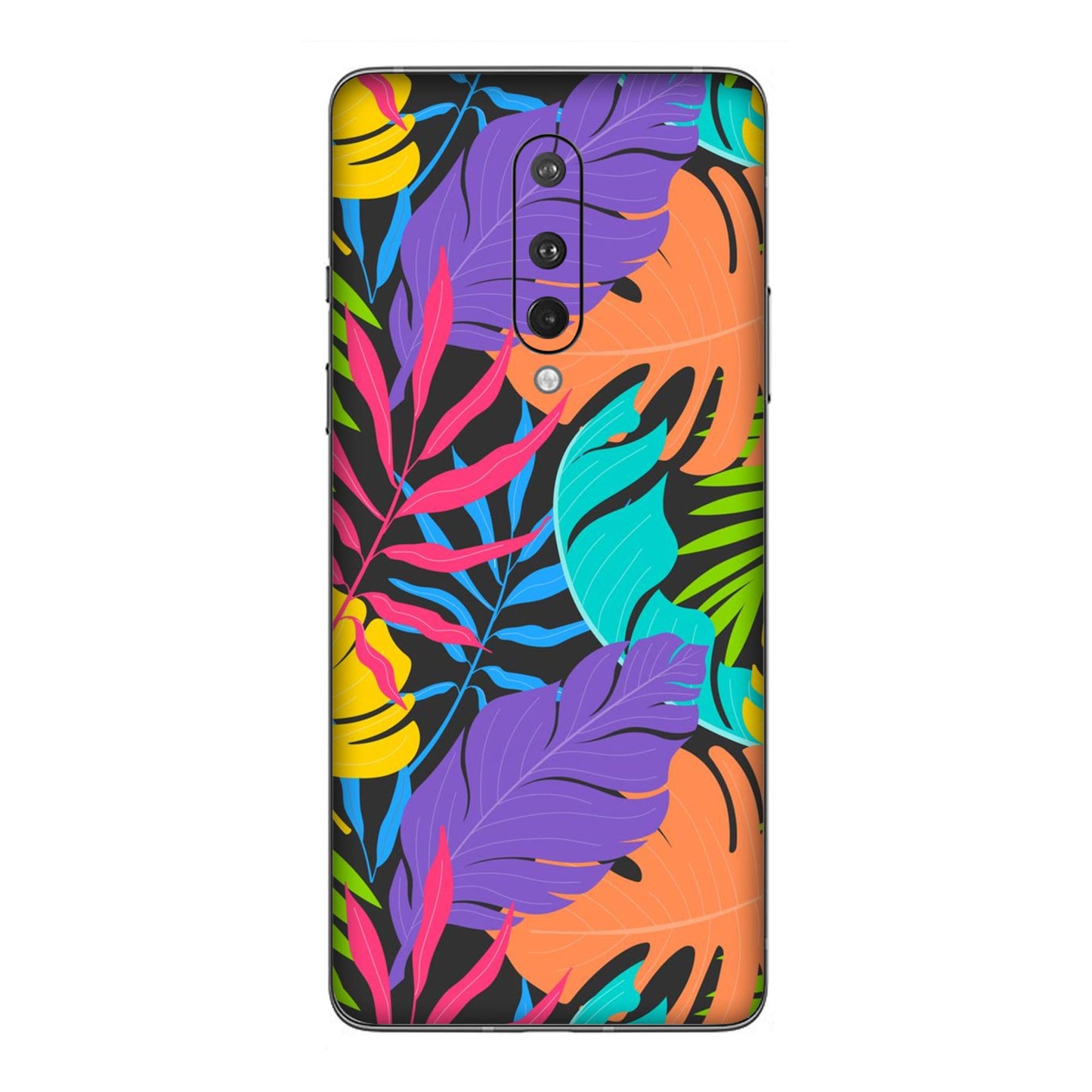Neon Jungle Leaves Mobile Skin For OnePlus 8