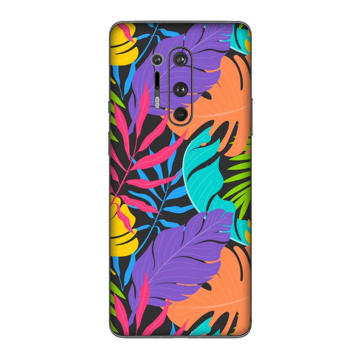 Neon Jungle Leaves Mobile Skin For OnePlus 8 Pro