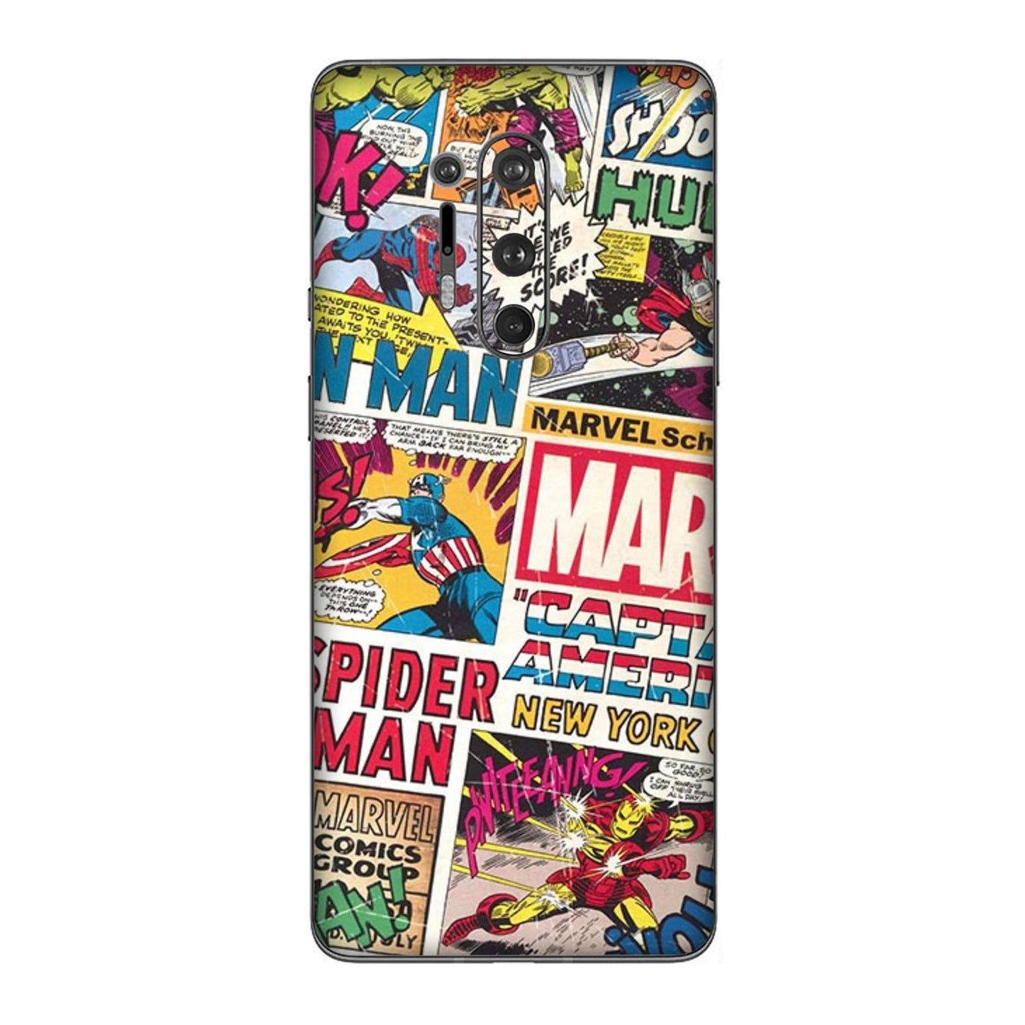 Vintage Marvel Comic Bomb Mobile Skin For OnePlus 8 Pro