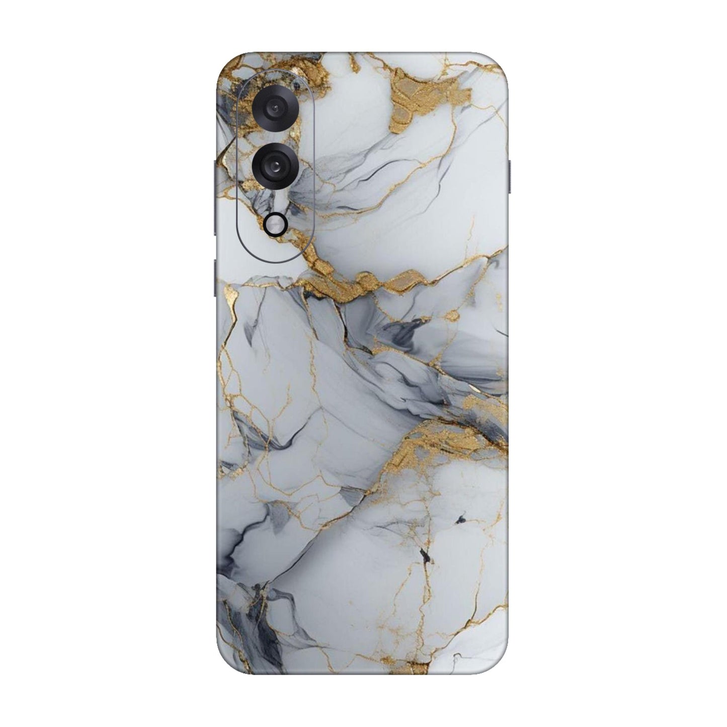 White Gold Luxury Marble Mobile Skin For OnePlus Nord 5