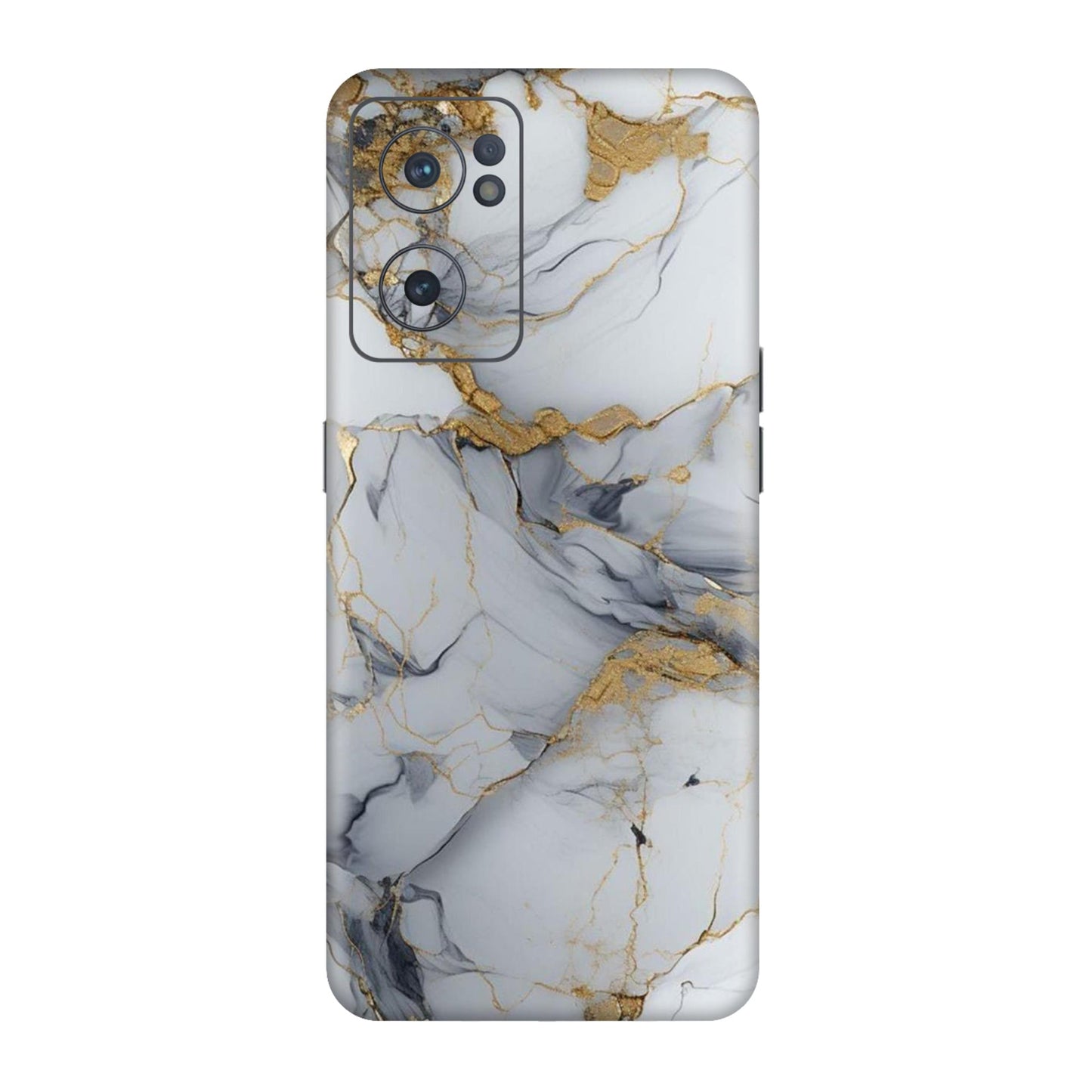 White Gold Luxury Marble Mobile Skin For OnePlus Nord Ce 2