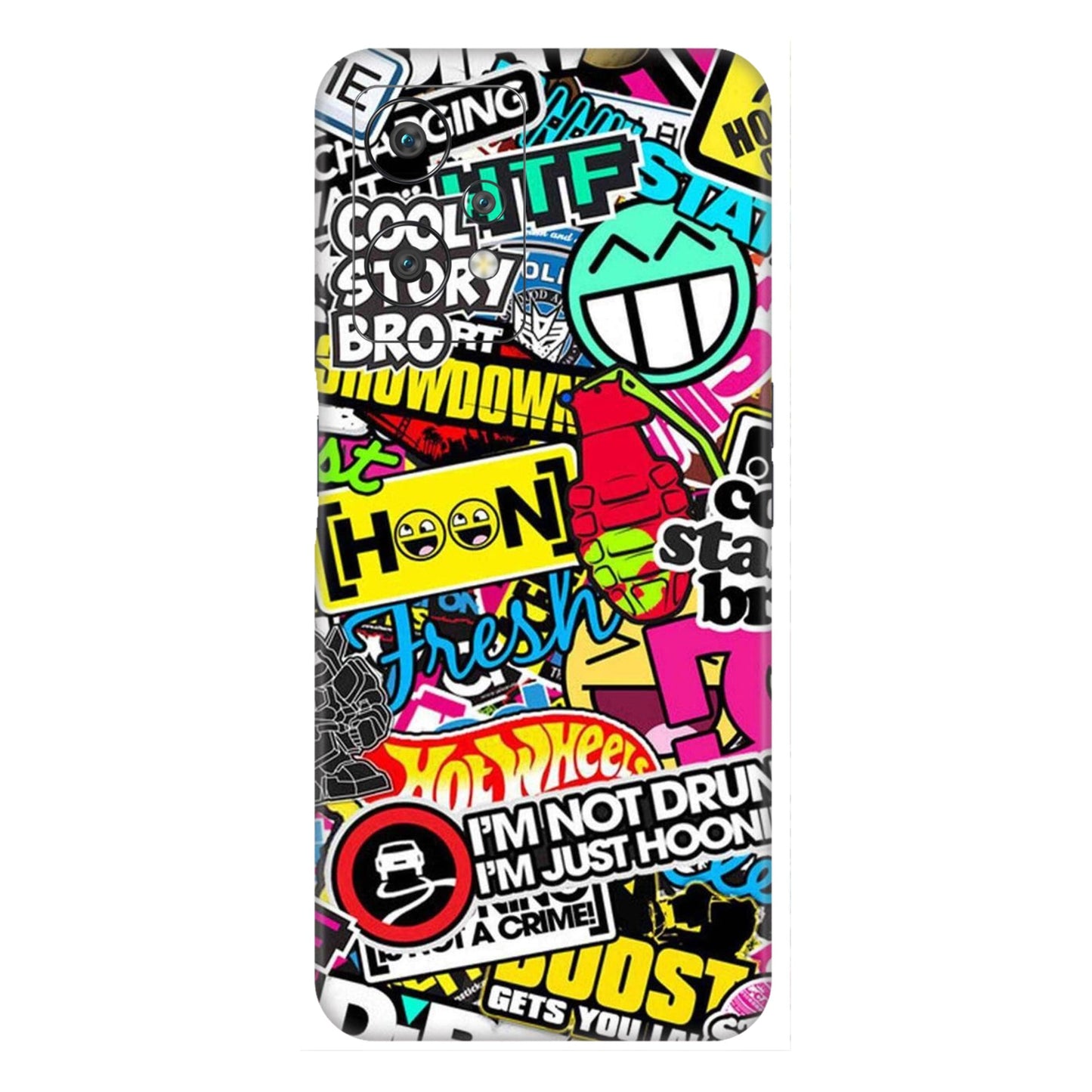 Hoonigan Sticker Bomb Mobile Skin For OnePlus Nord Ce 2 Lite