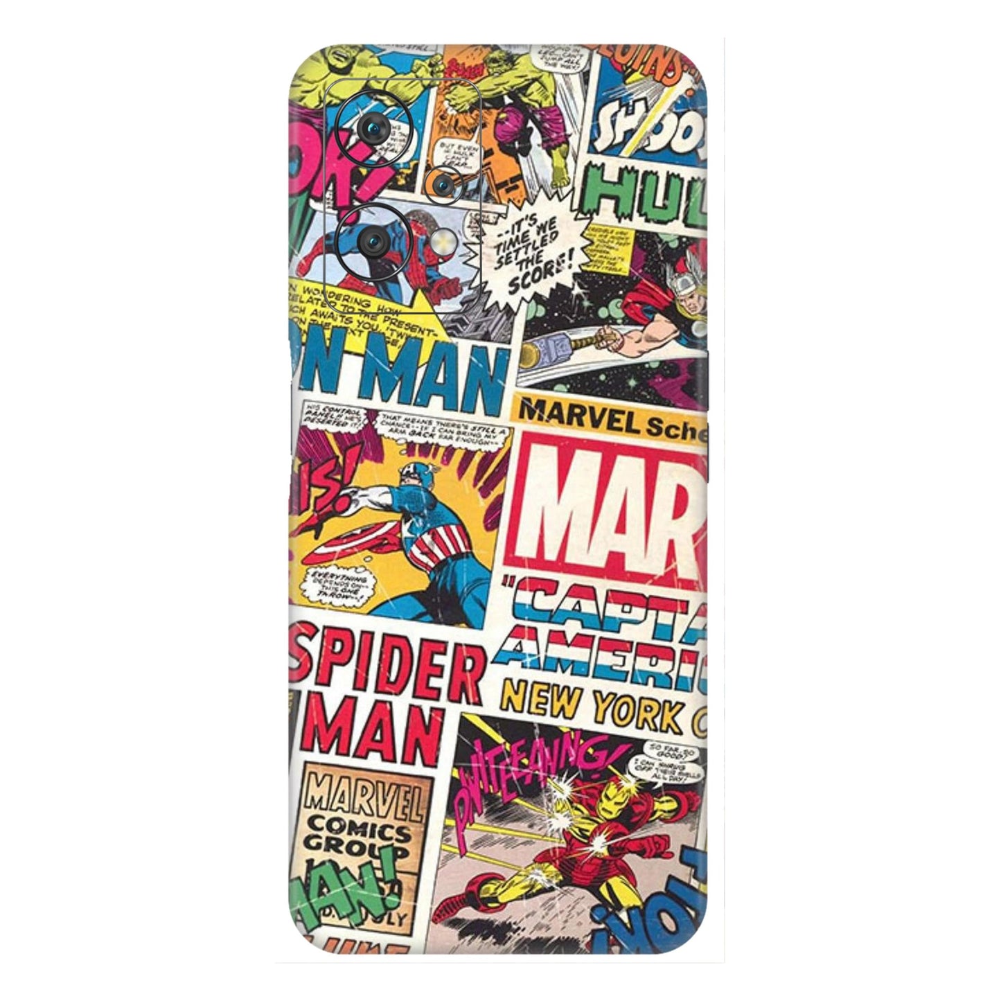 Vintage Marvel Comic Bomb Mobile Skin For OnePlus Nord Ce 2 Lite