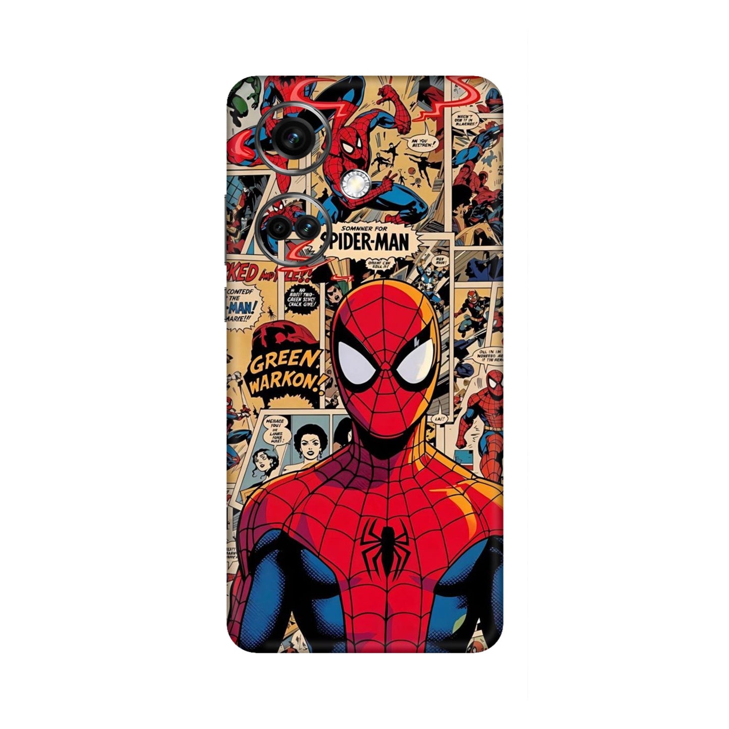 Vintage Comic Panel Spider Man Mobile Skin For OnePlus Nord Ce 3