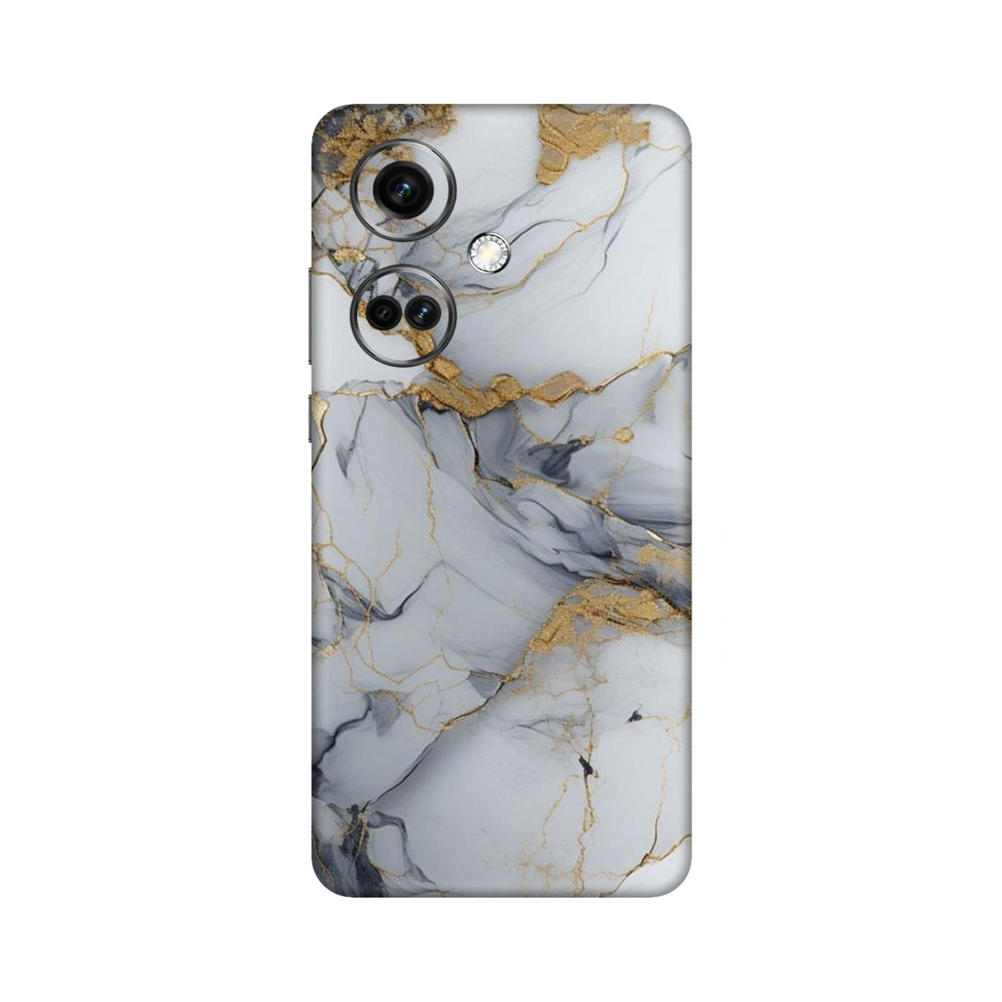 White Gold Luxury Marble Mobile Skin For OnePlus Nord Ce 3