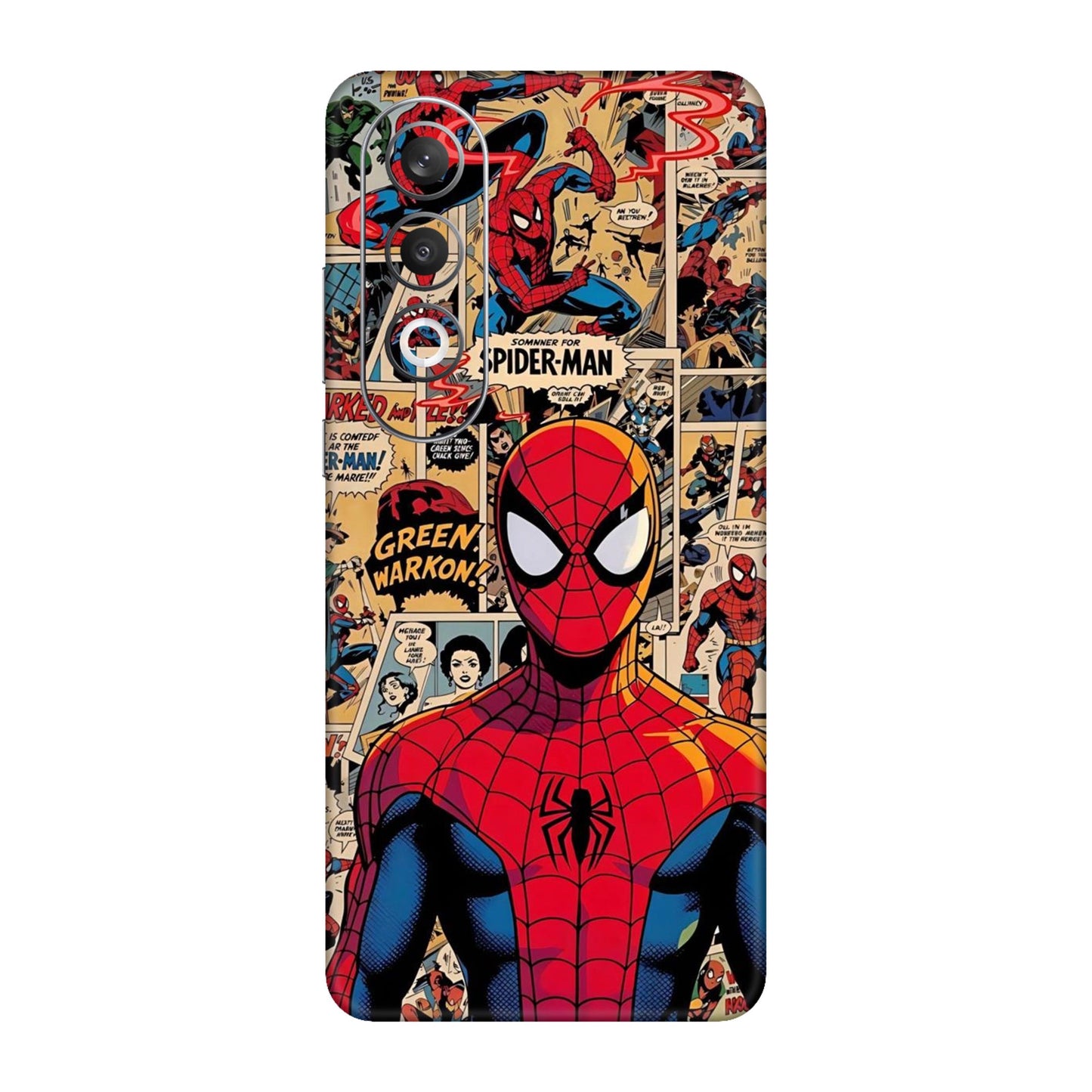 Vintage Comic Panel Spider Man Mobile Skin For OnePlus Nord Ce 4