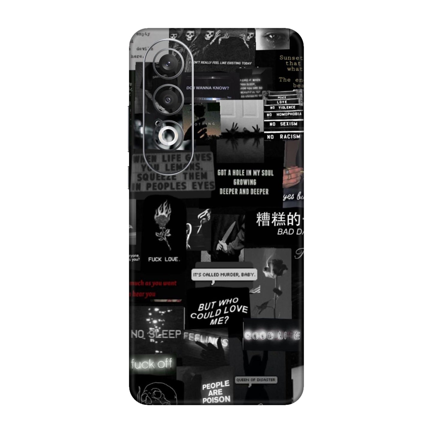 Bad Day Dark Collage Mobile Skin For OnePlus Nord Ce 4