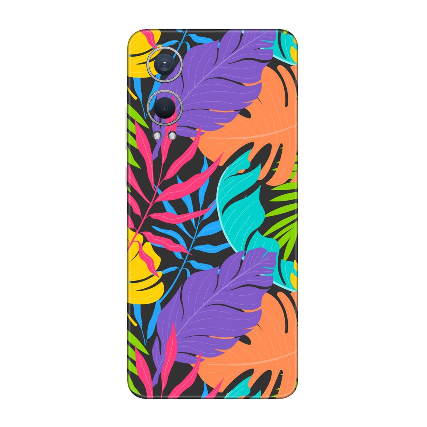 Neon Jungle Leaves Mobile Skin For OnePlus Nord Ce 4 Lite