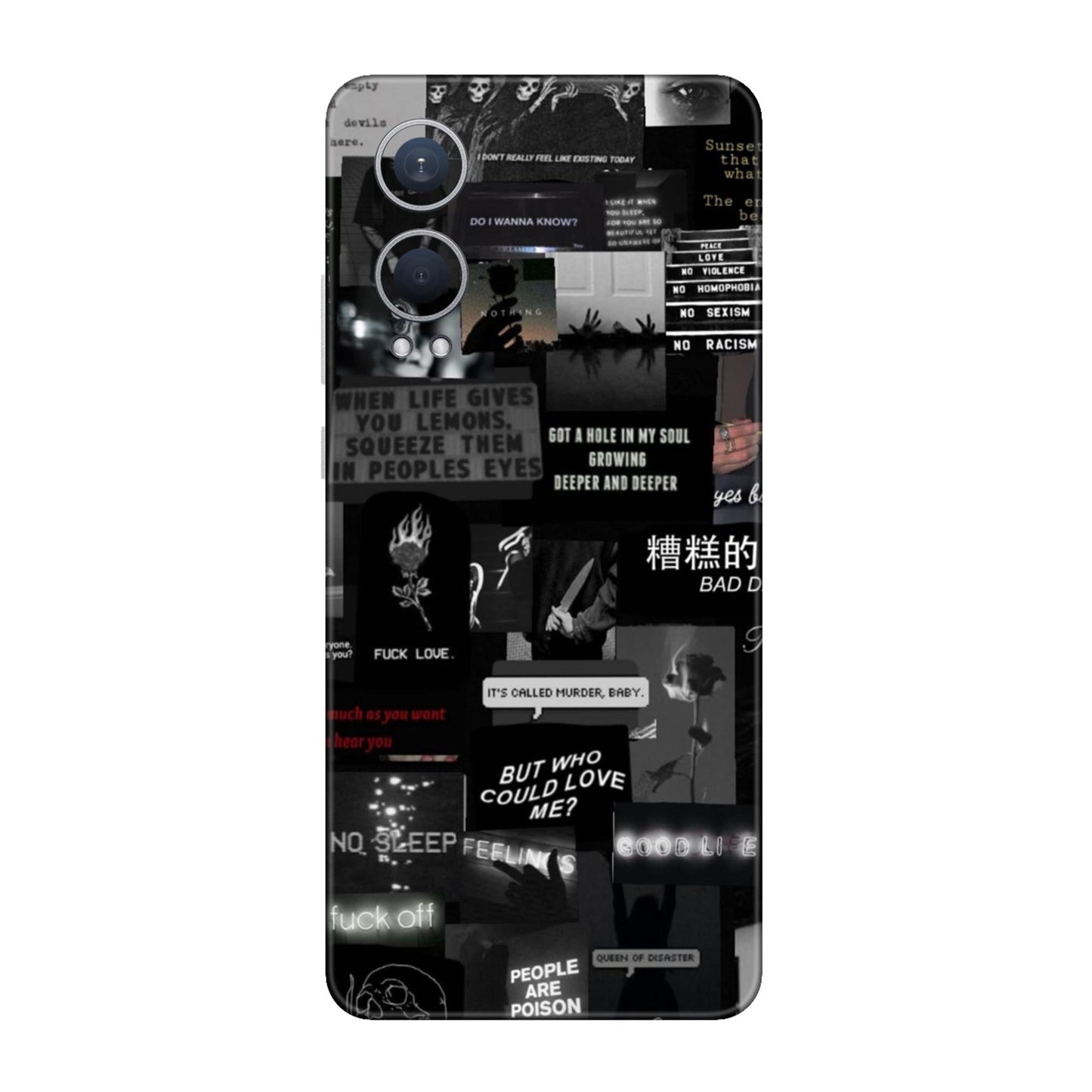 Bad Day Dark Collage Mobile Skin For OnePlus Nord Ce 4 Lite