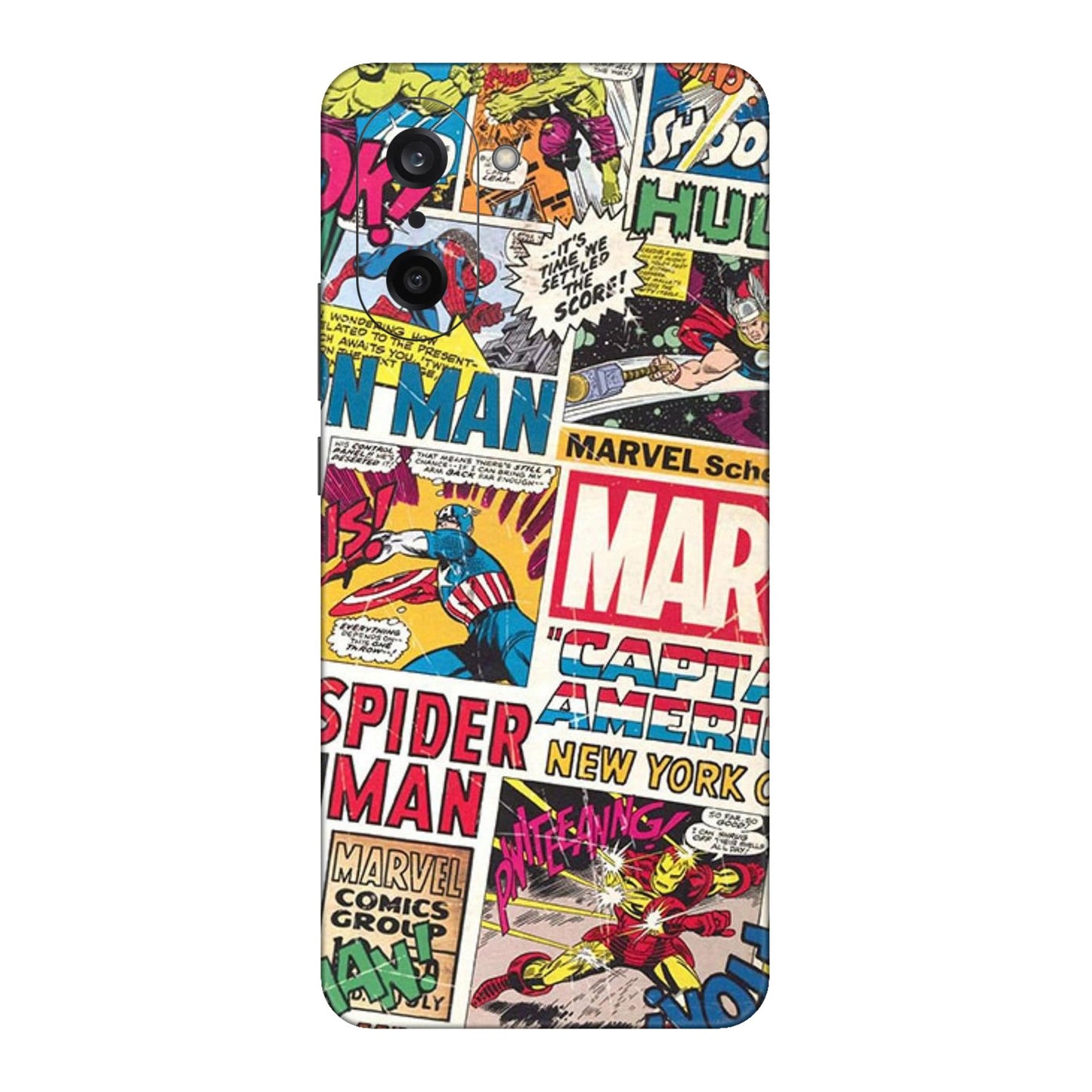 Vintage Marvel Comic Bomb Mobile Skin For OnePlus Nord Ce 5