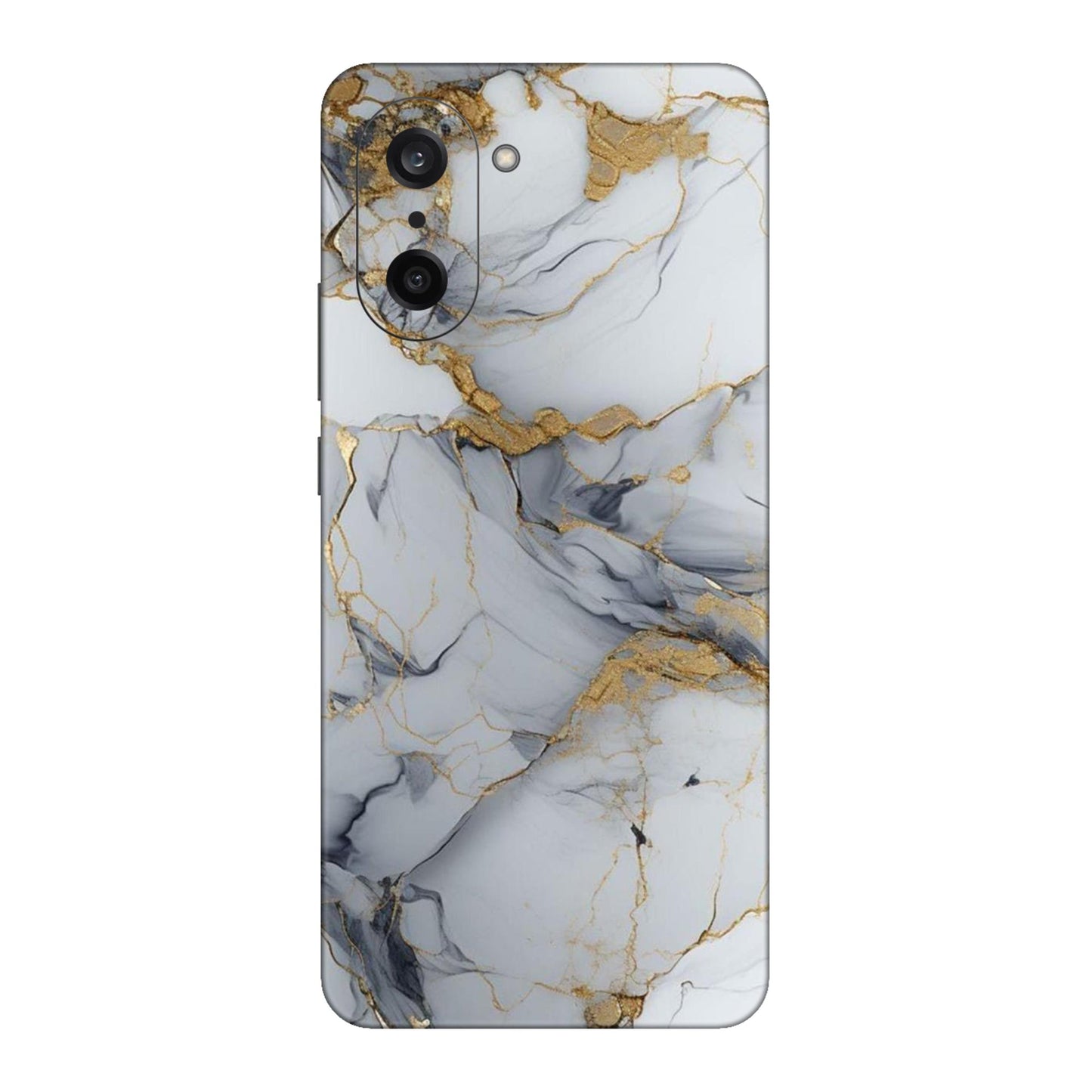White Gold Luxury Marble Mobile Skin For OnePlus Nord Ce 5