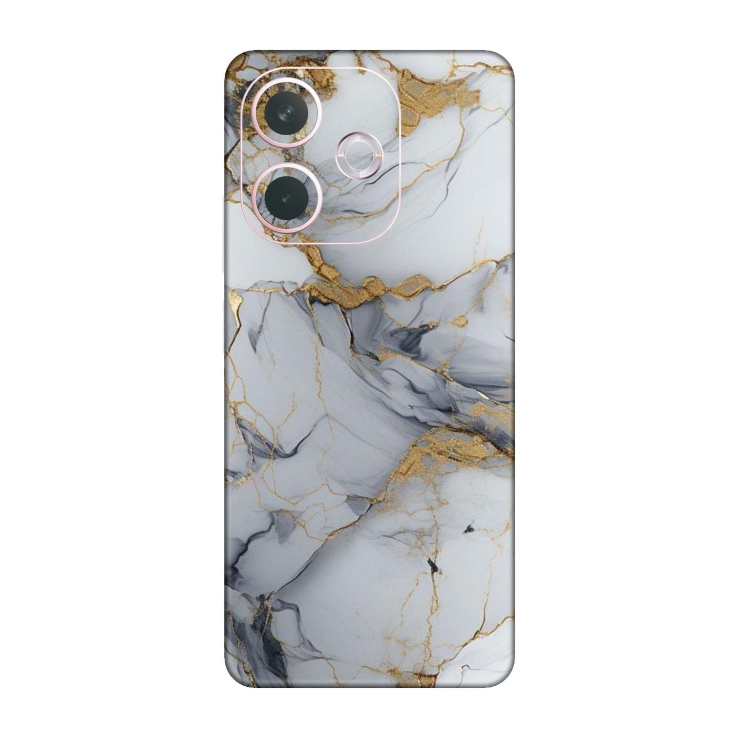 White Gold Luxury Marble Mobile Skin For Oppo A5 Pro 5G