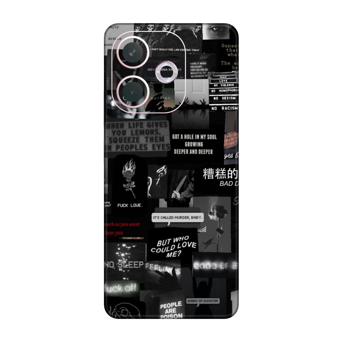 Bad Day Dark Collage Mobile Skin For Oppo A5 Pro 5G