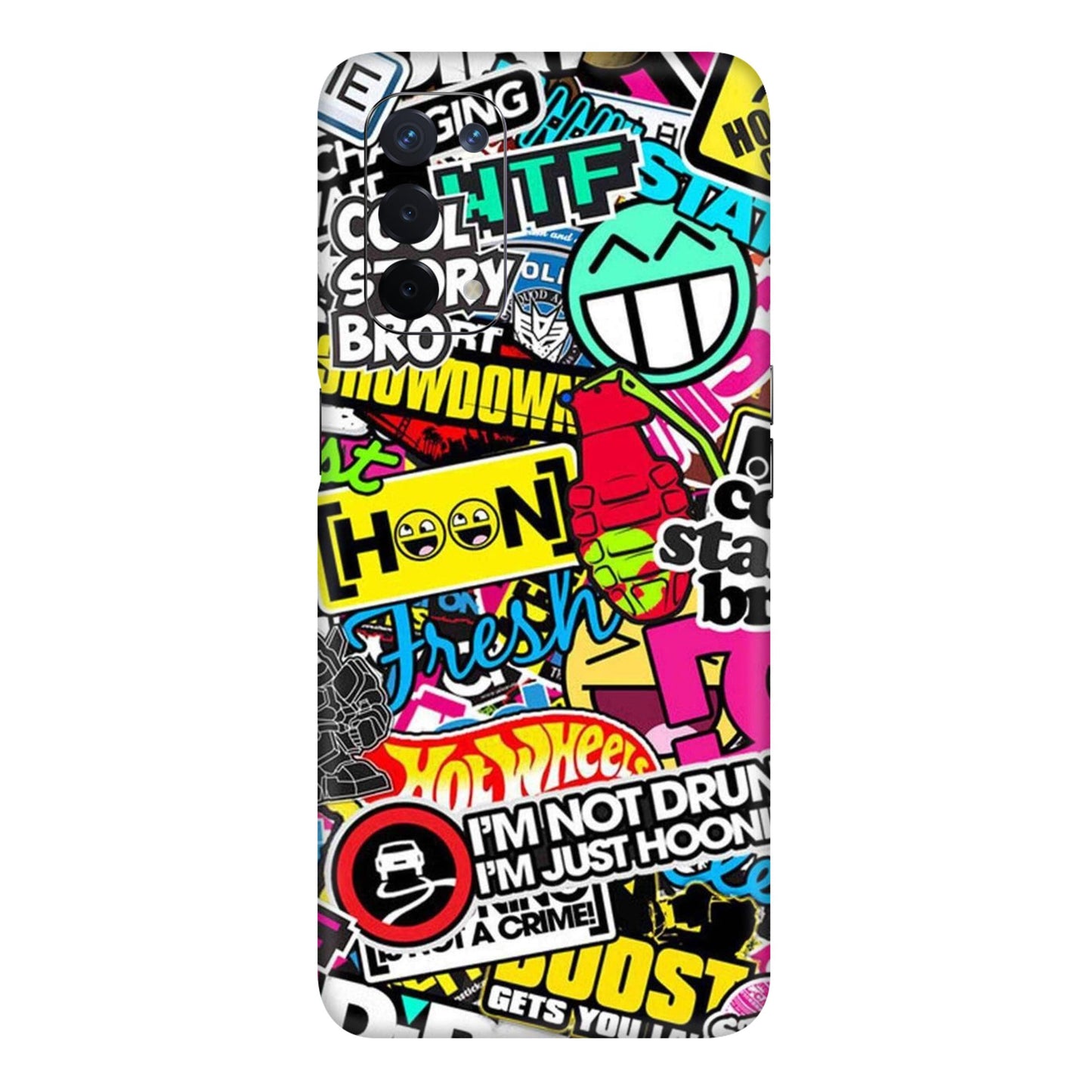 Hoonigan Sticker Bomb Mobile Skin For Oppo A54 5G