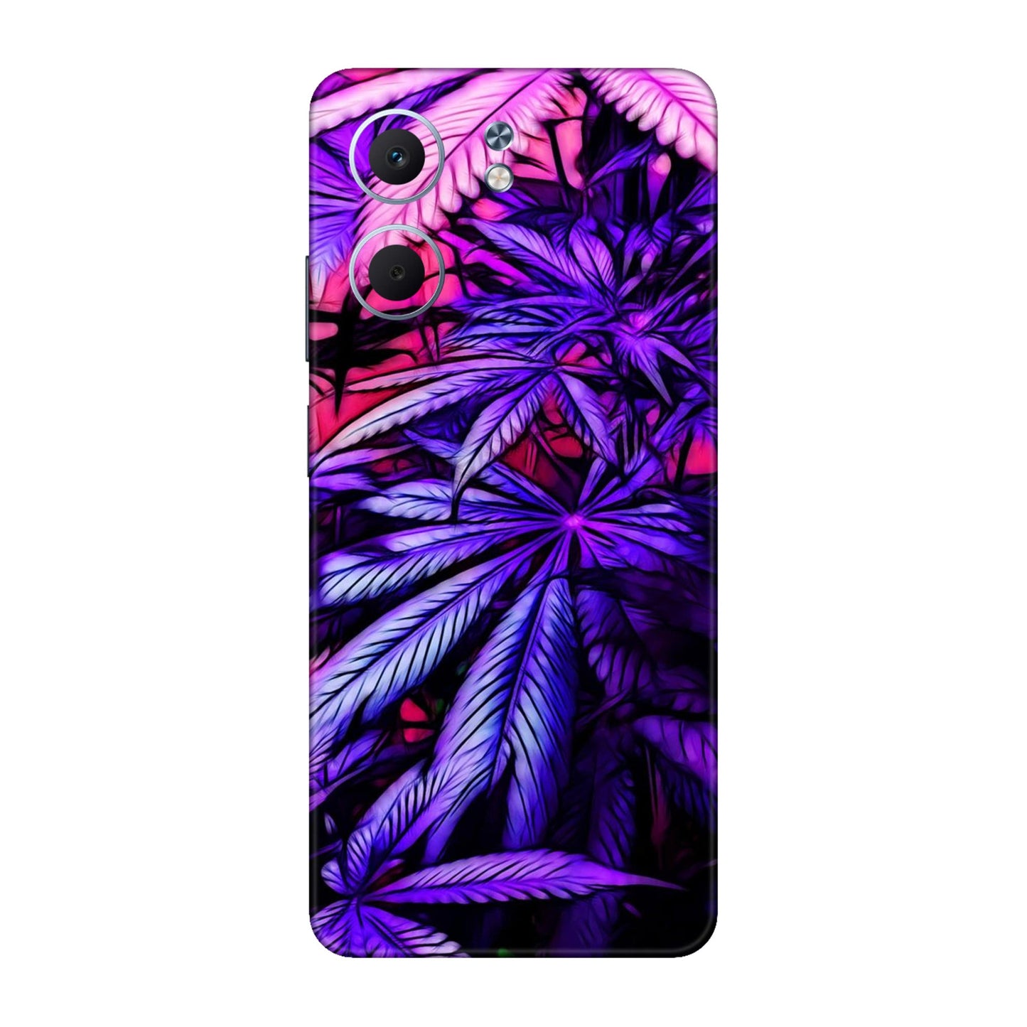 Neon Purple Herb Mobile Skin For Oppo A5x 5G