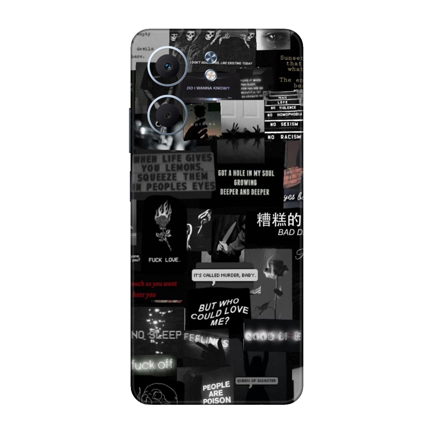 Bad Day Dark Collage Mobile Skin For Oppo A5x 5G