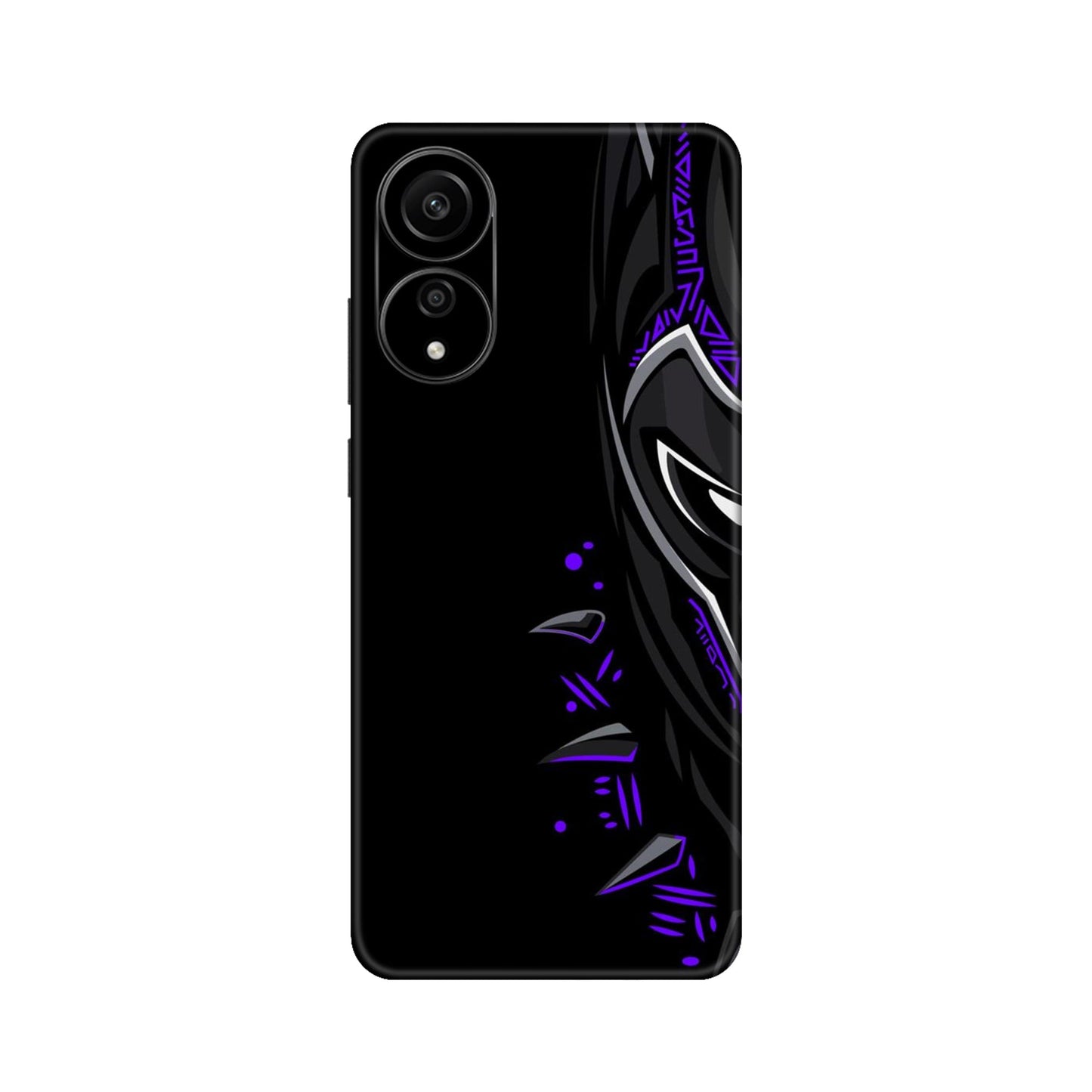 Neon Vibe Cat Mobile Skin For Oppo A78 4G