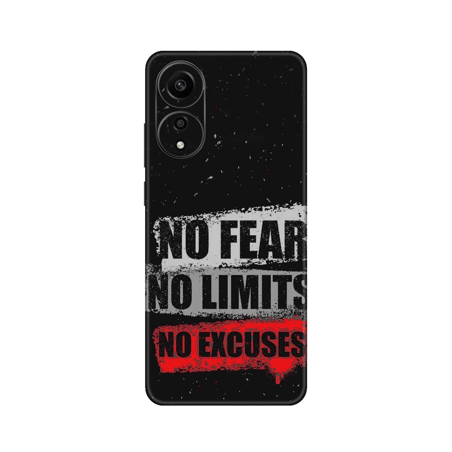 No Fear No Limits Mobile Skin For Oppo A78 4G